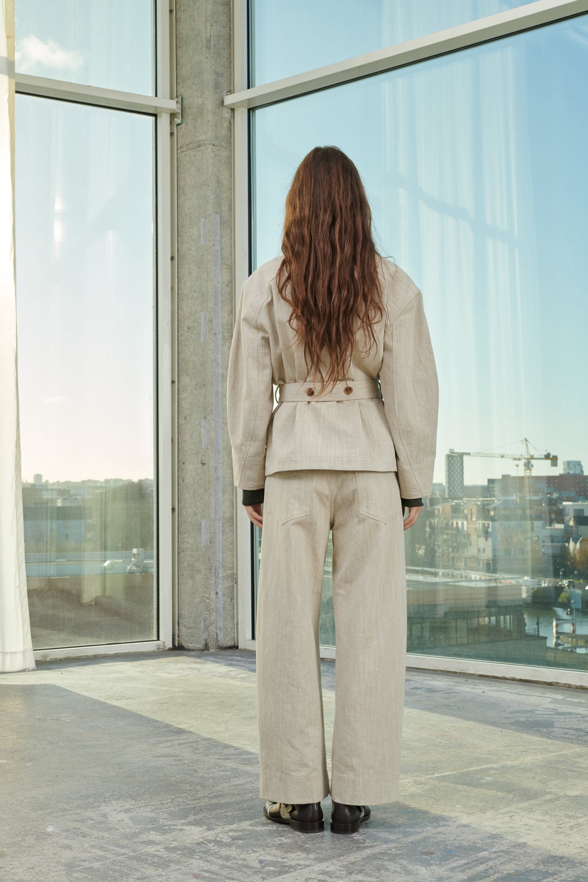 PANTALON PEPINO BEIGE/ECRU