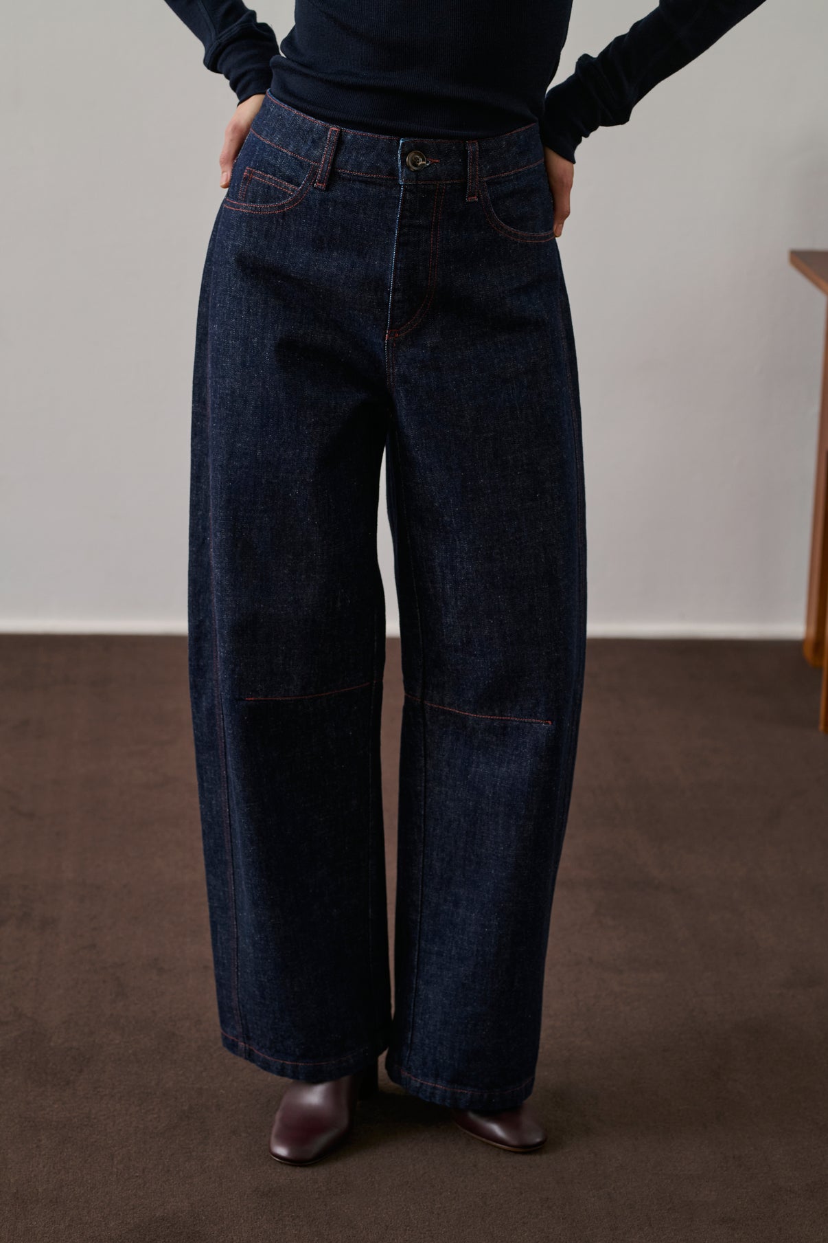 Jean Eliott - Bleu Brut - Coton - Femme vue 3