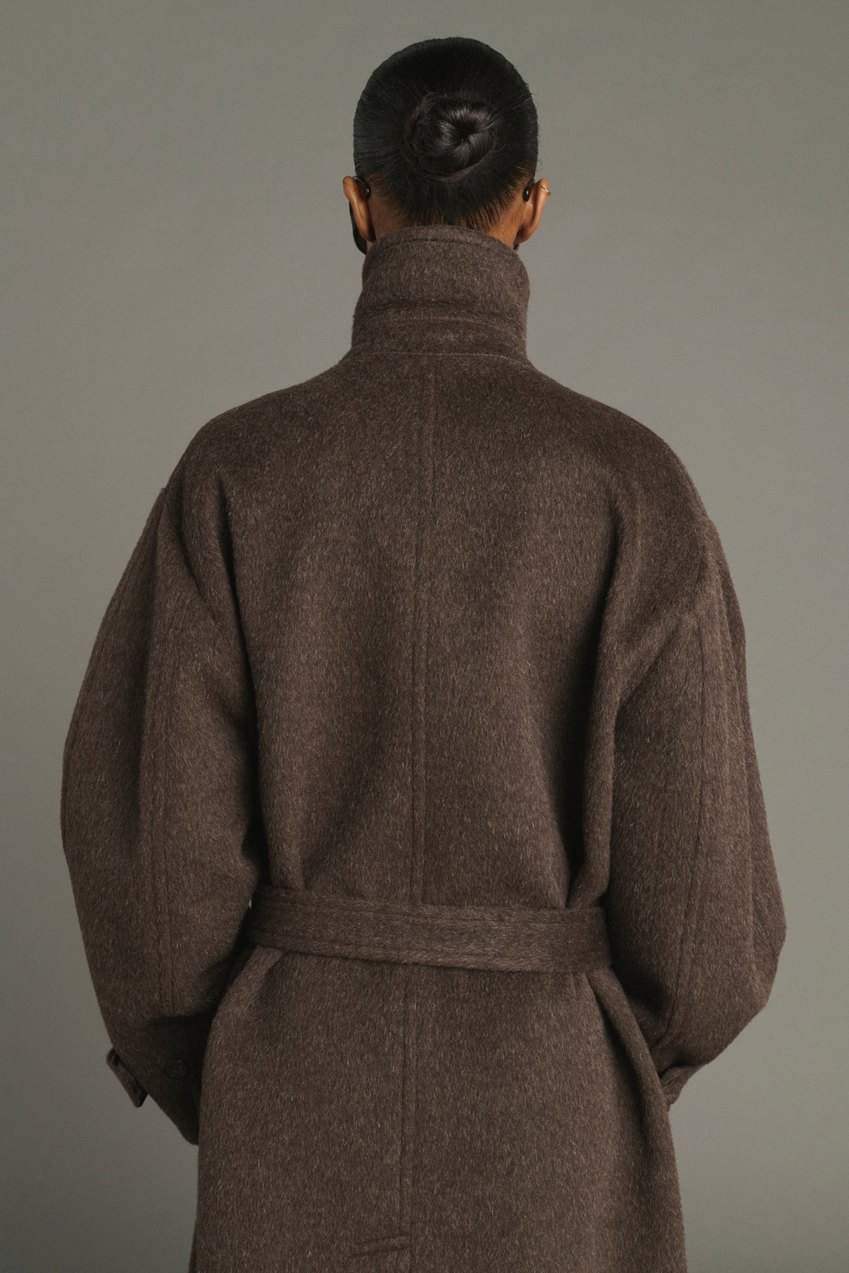 Manteau Jules - Marron - Laine - Femme vue 4