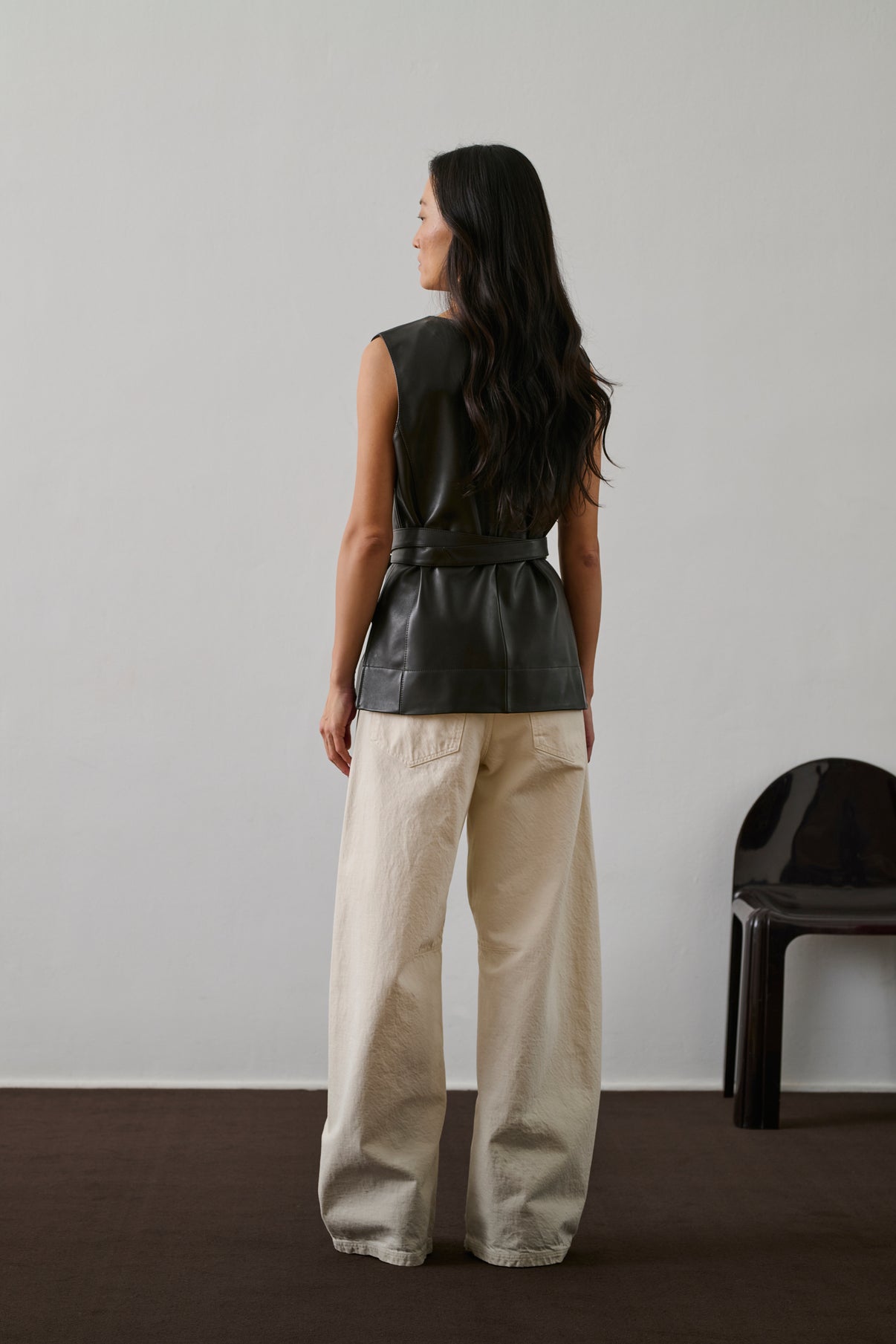 Top Chance - Marron Foncé - Cuir - Femme vue 2