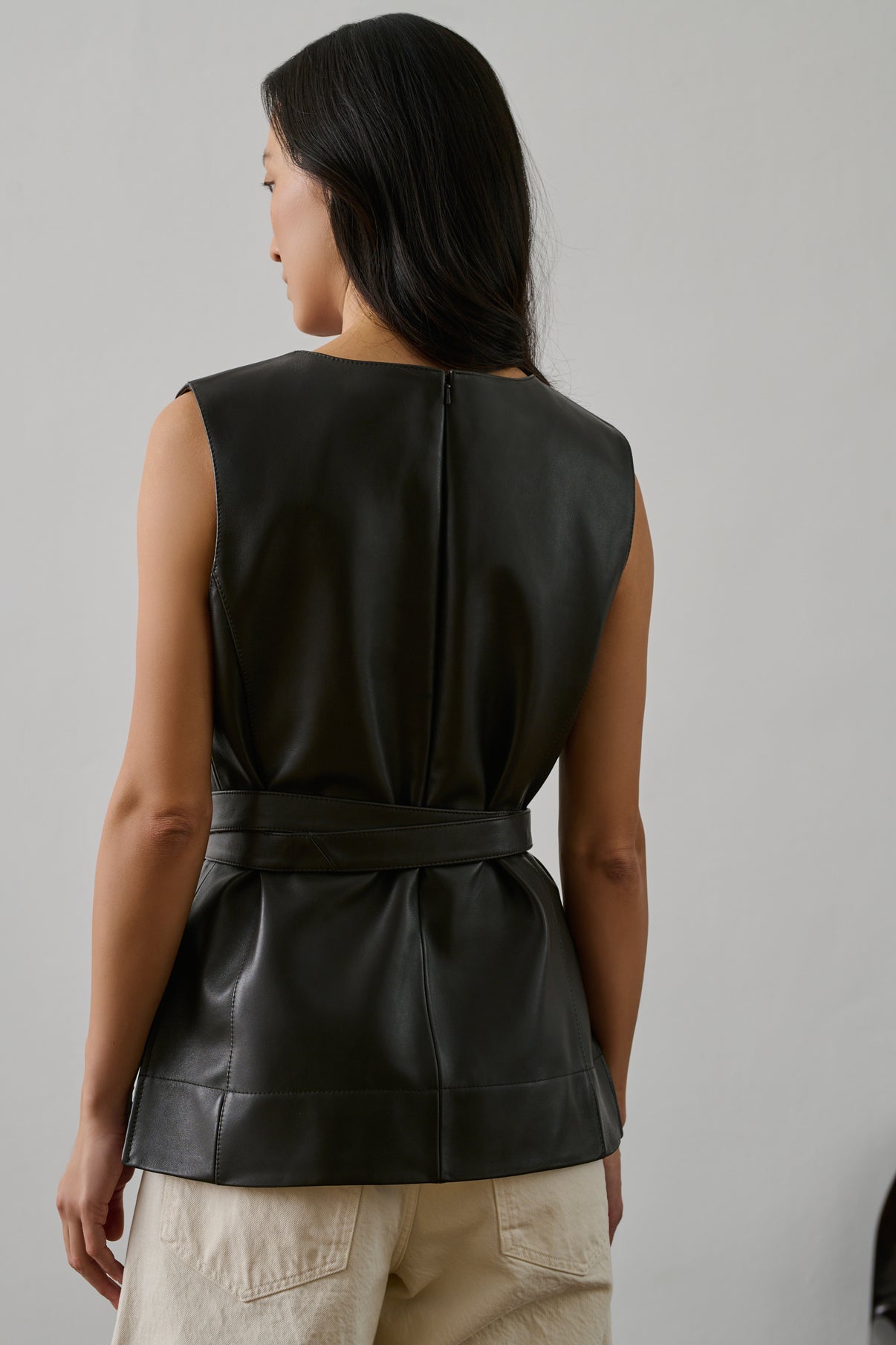 Top Chance - Marron Foncé - Cuir - Femme vue 4