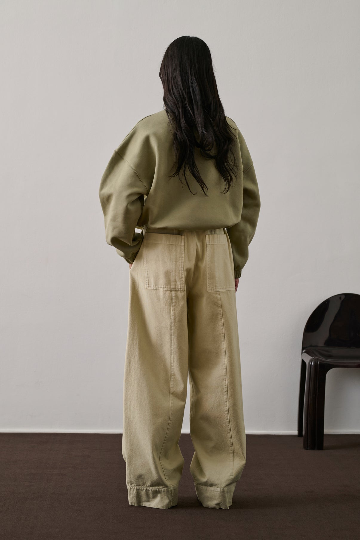 Pantalon Cody - Jaune Pâle - Coton - Femme vue 2