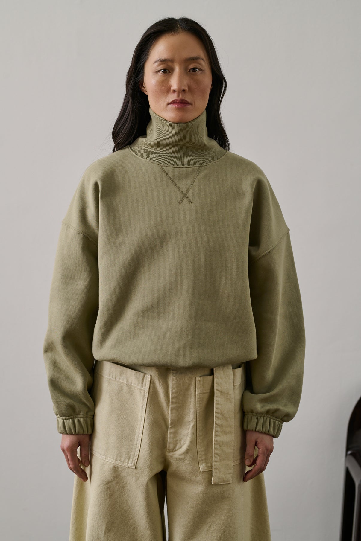 Sweatshirt Gregoire - Argile - Coton - Femme vue 1