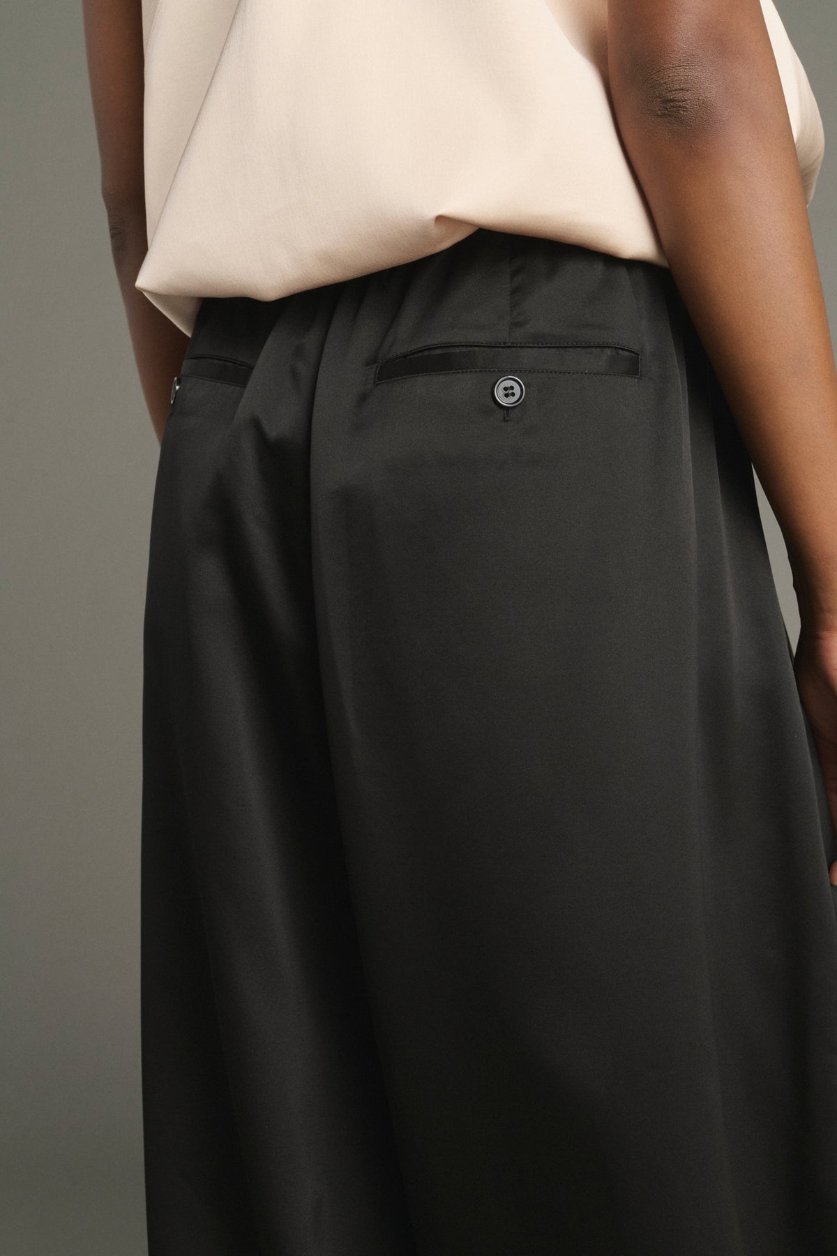 Hose Leopold – Schwarz – Seide – Damen