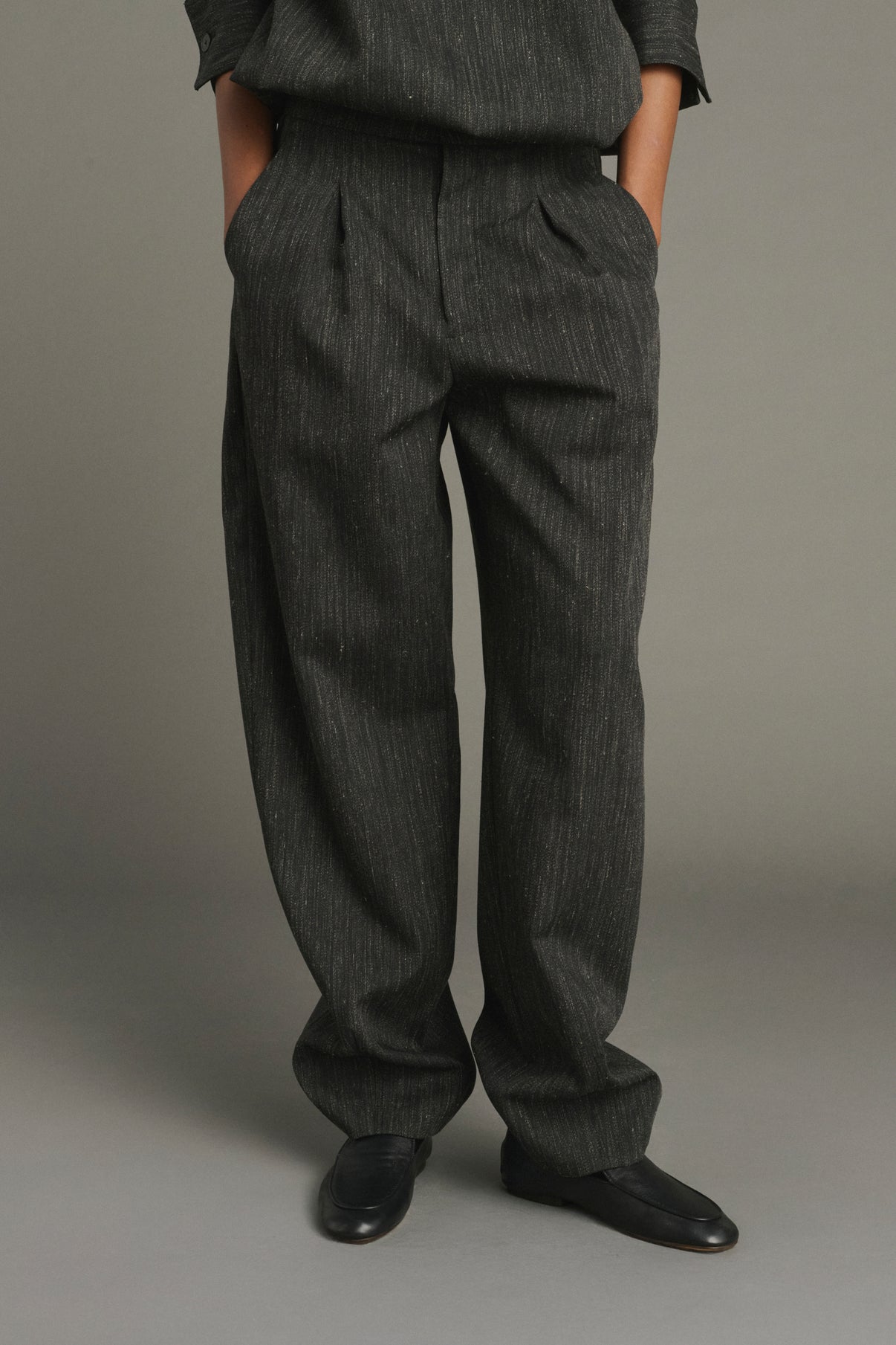 Pantalon Baptiste - Gris Anthracite - Laine - Femme vue 3