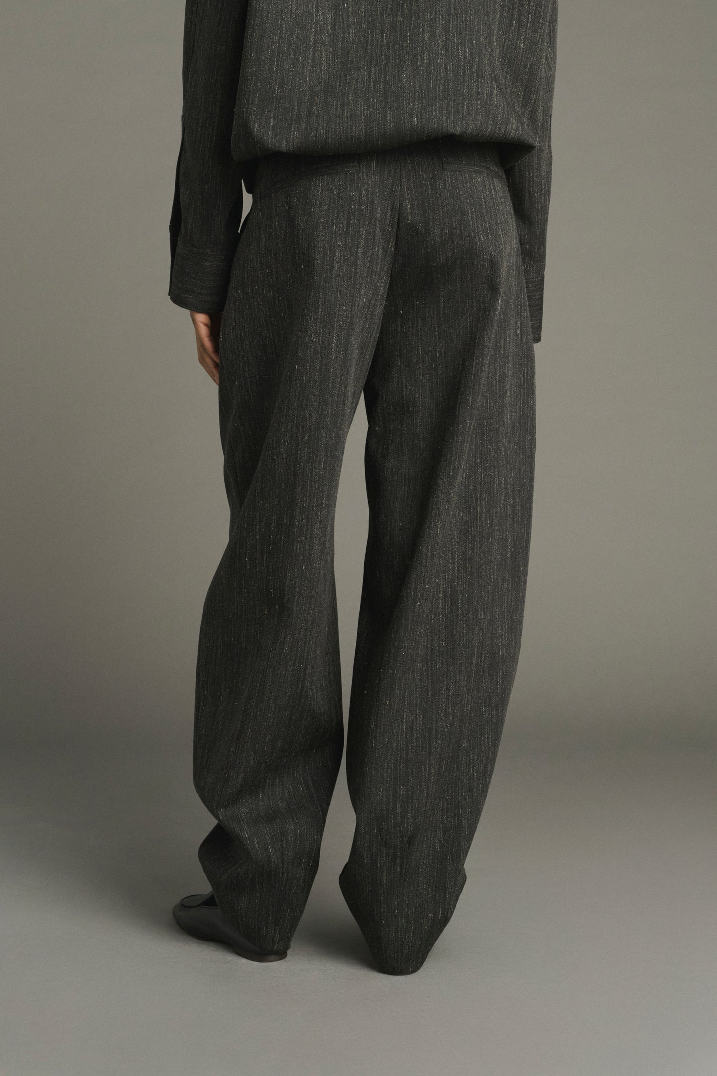 Pantalon Baptiste - Gris Anthracite - Laine - Femme