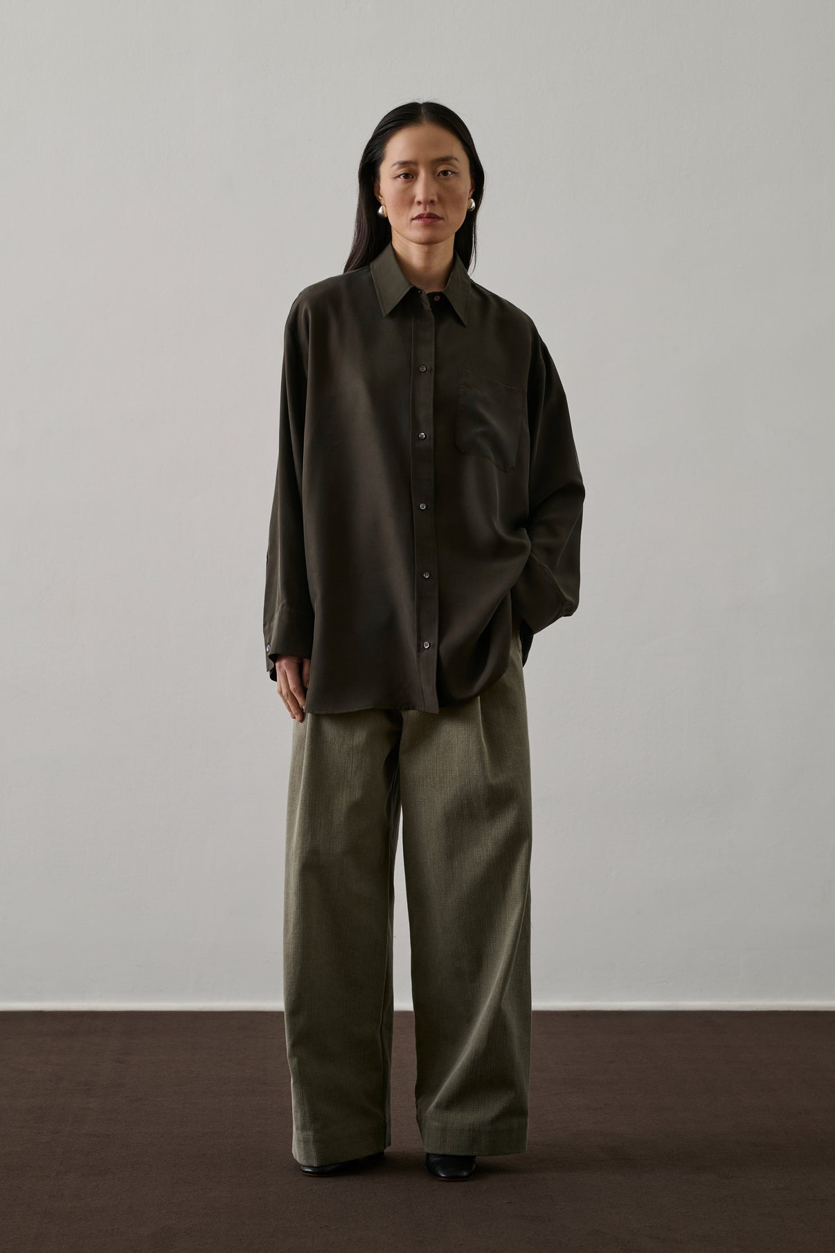 Pantalon Devy - Kaki - Coton - Femme vue 4