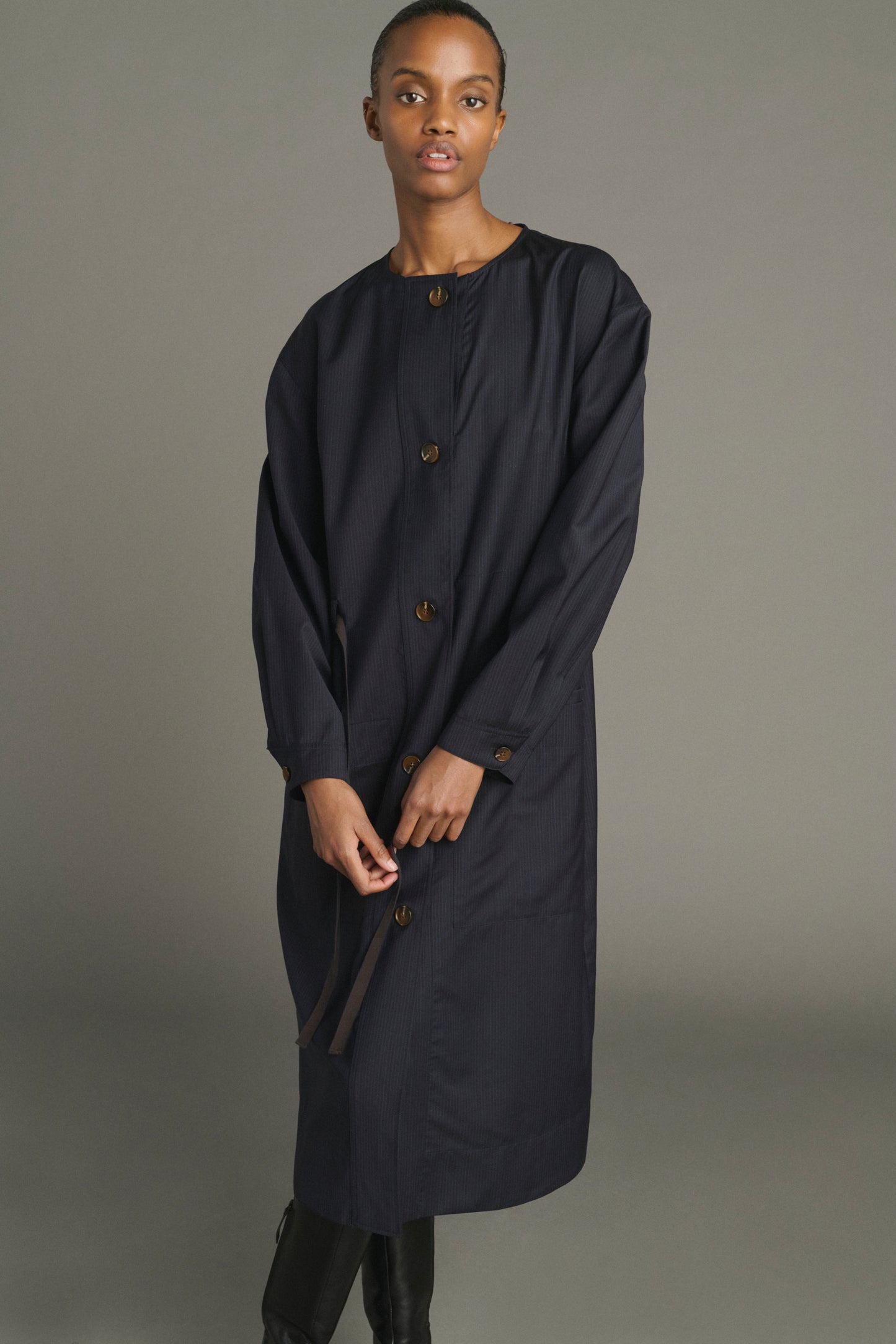 Robe Helie - Bleu/Navy - Laine - Femme