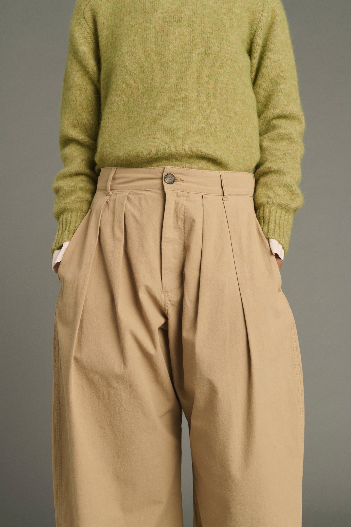 Hose Lambert – Beige – Baumwolle – Damen vue 4