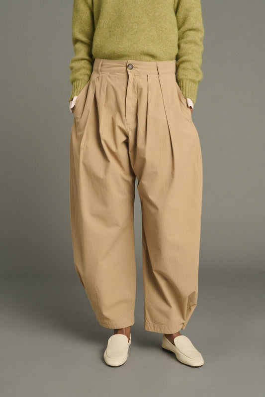 Hose Lambert – Beige – Baumwolle – Damen