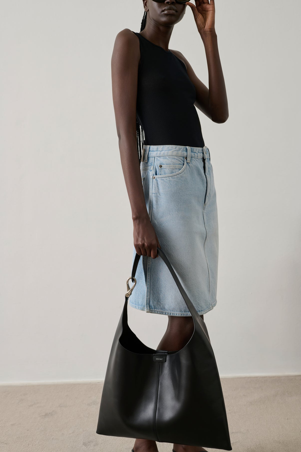 Tasche Cosima - Schwarz - Leder - Damen vue 2