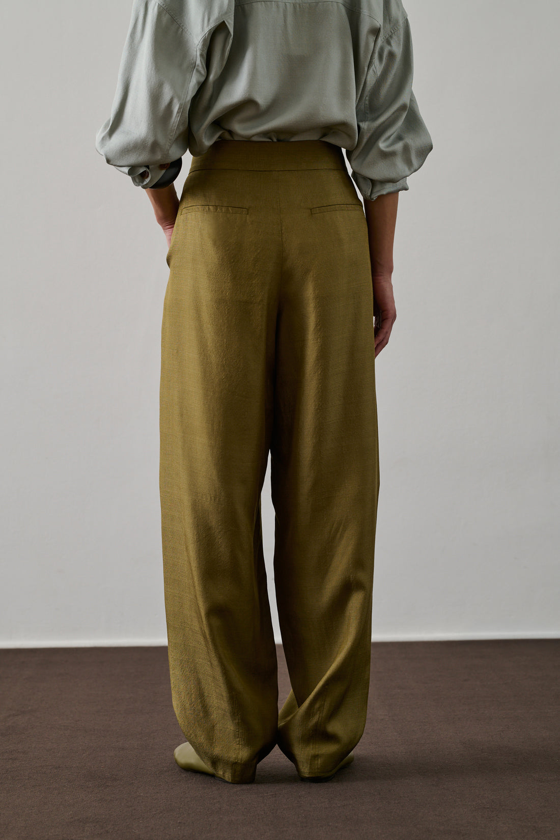 Pantalon Baptiste - Sable - Soie - Femme