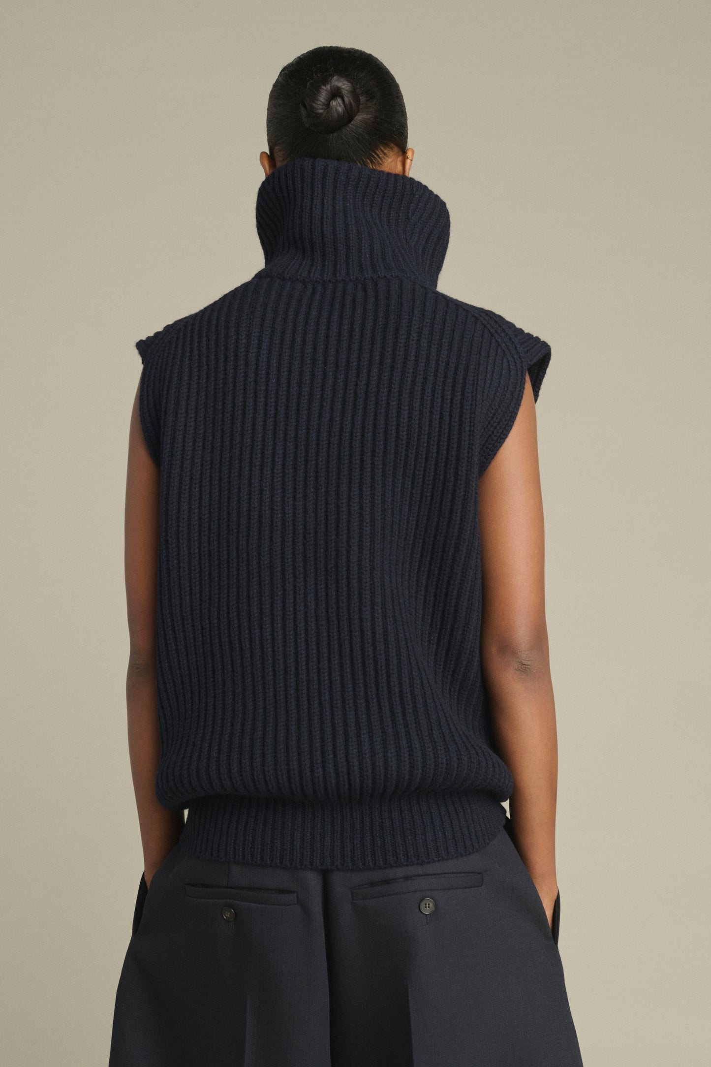 Veste Kristen - Navy - Laine Mérinos - Femme