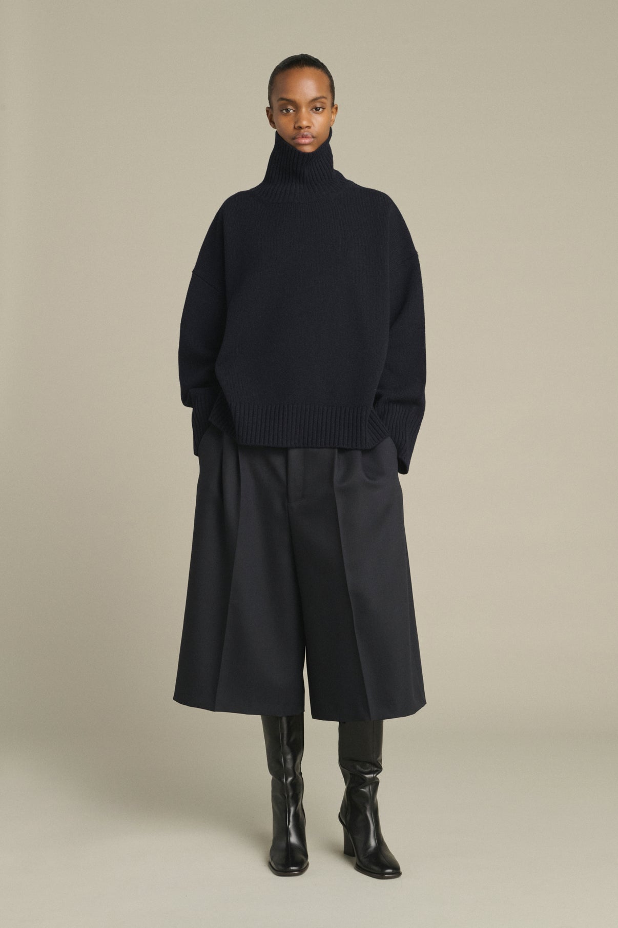 Pullover William - Navy - Merinowolle - Damen vue 1