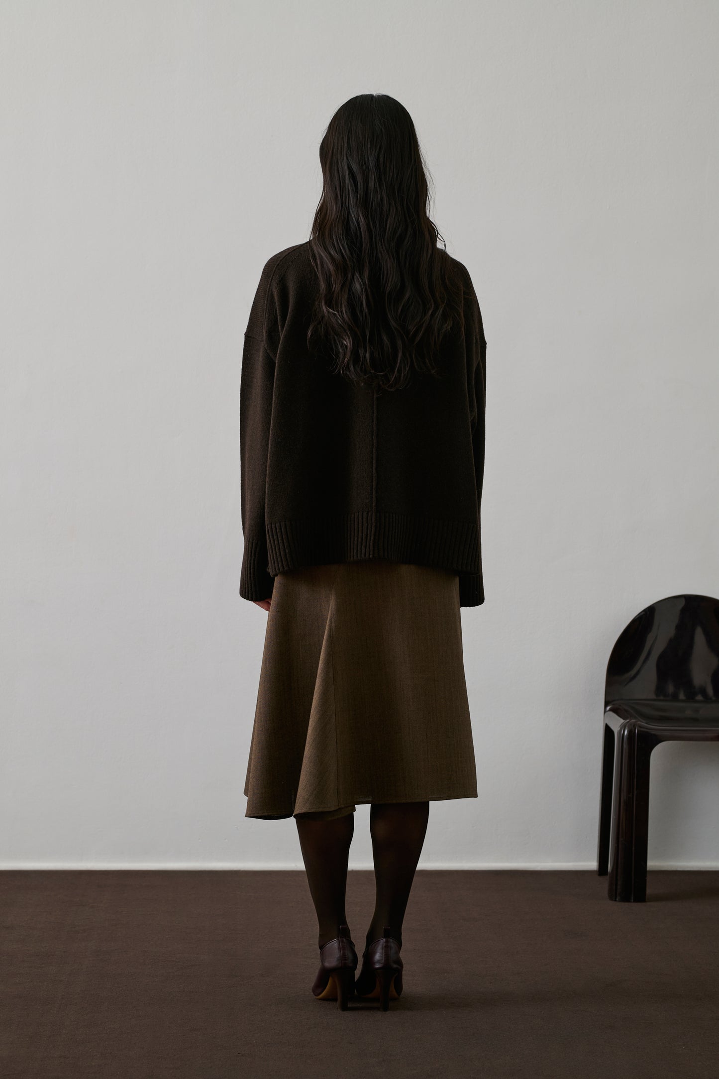 Pull William - Chocolat - Laine - Femme