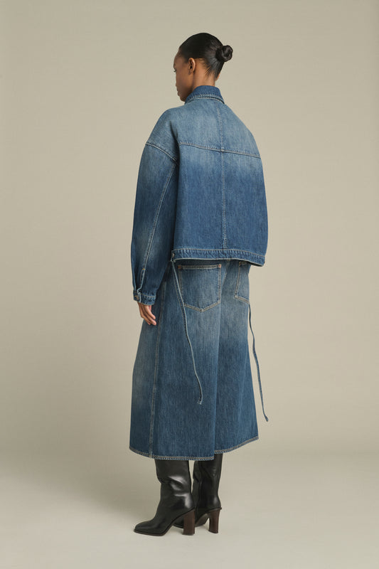 Veste Lys - Denim Bleu Délavé - Coton - Femme