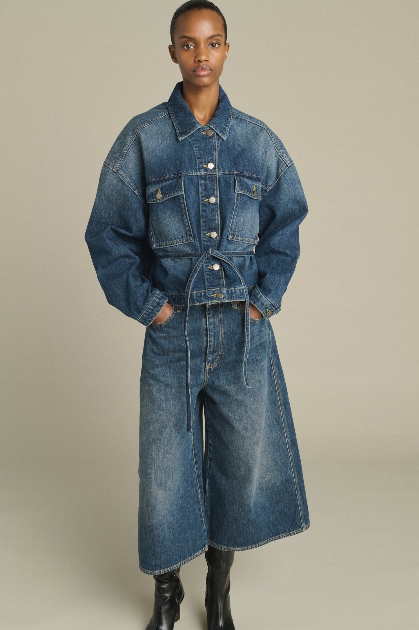 Veste Lys - Denim Bleu Délavé - Coton - Femme