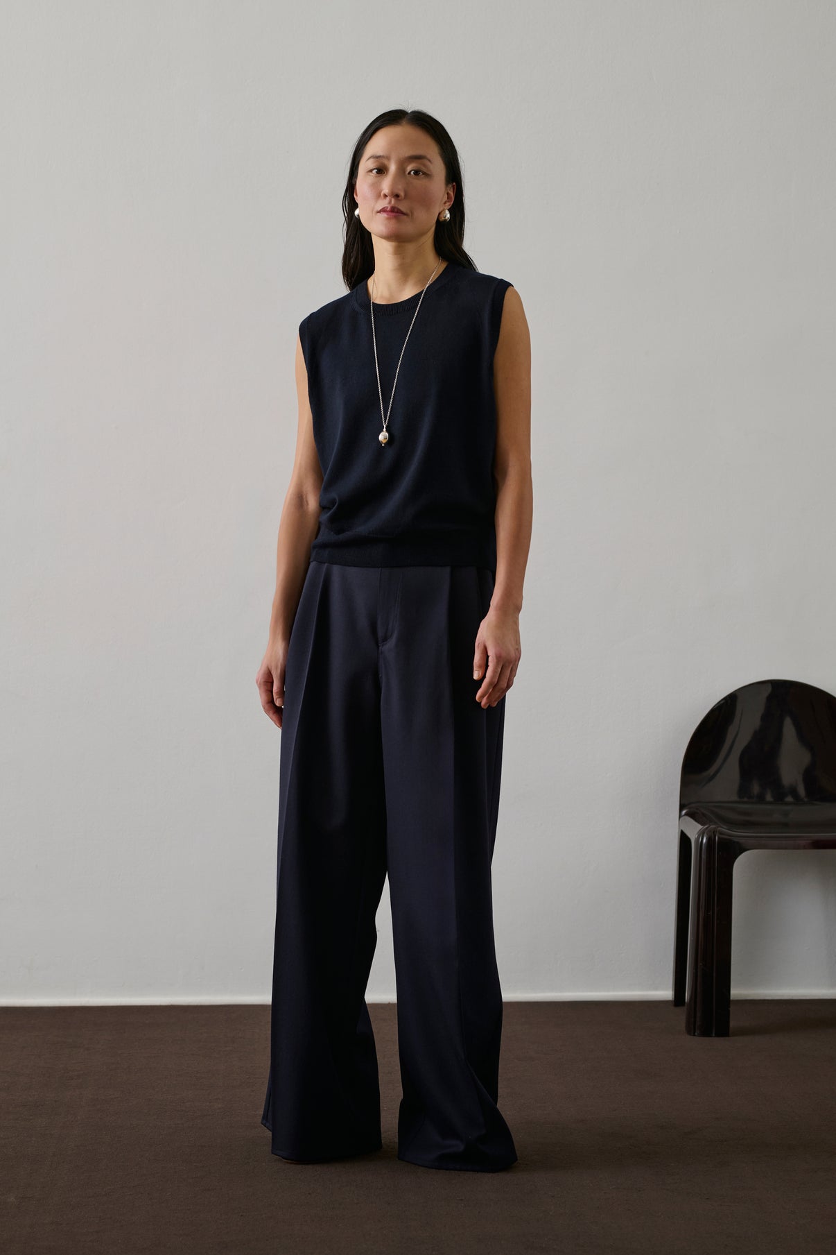 Pull Fargo - Navy - Laine - Femme vue 1