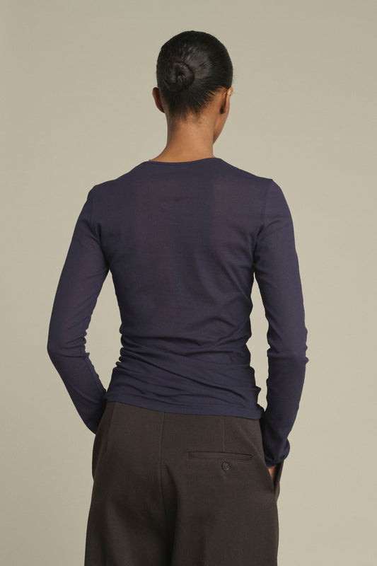 Tee-Shirt Jia - Violet Foncé - Coton - Femme