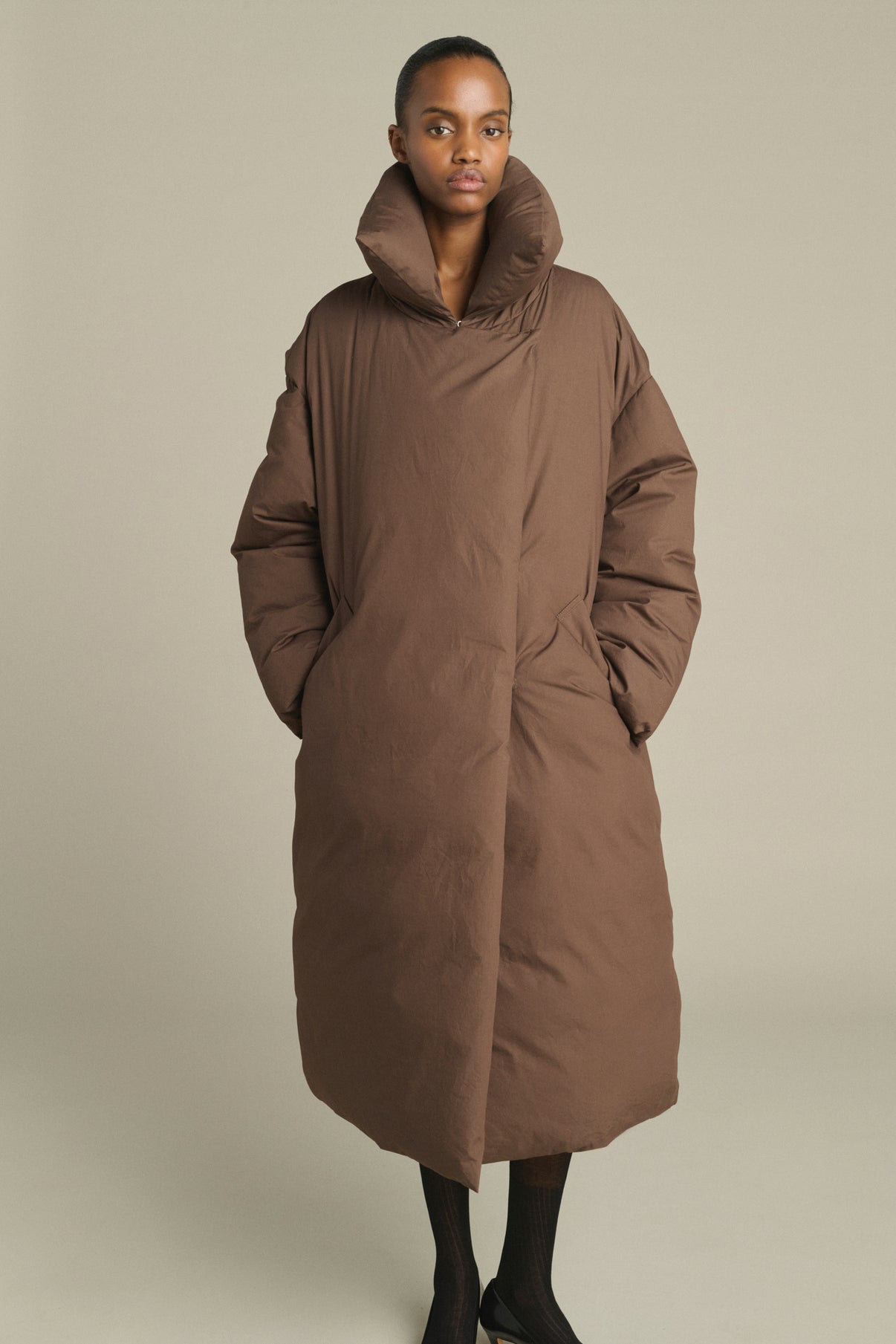 Daunenjacke Kelvin - Braun - Baumwolle - Damen vue 1