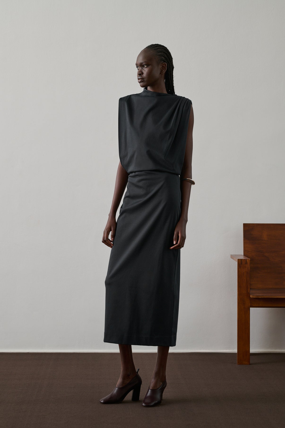 Robe Gemma - Noir - Coton - Femme vue 1