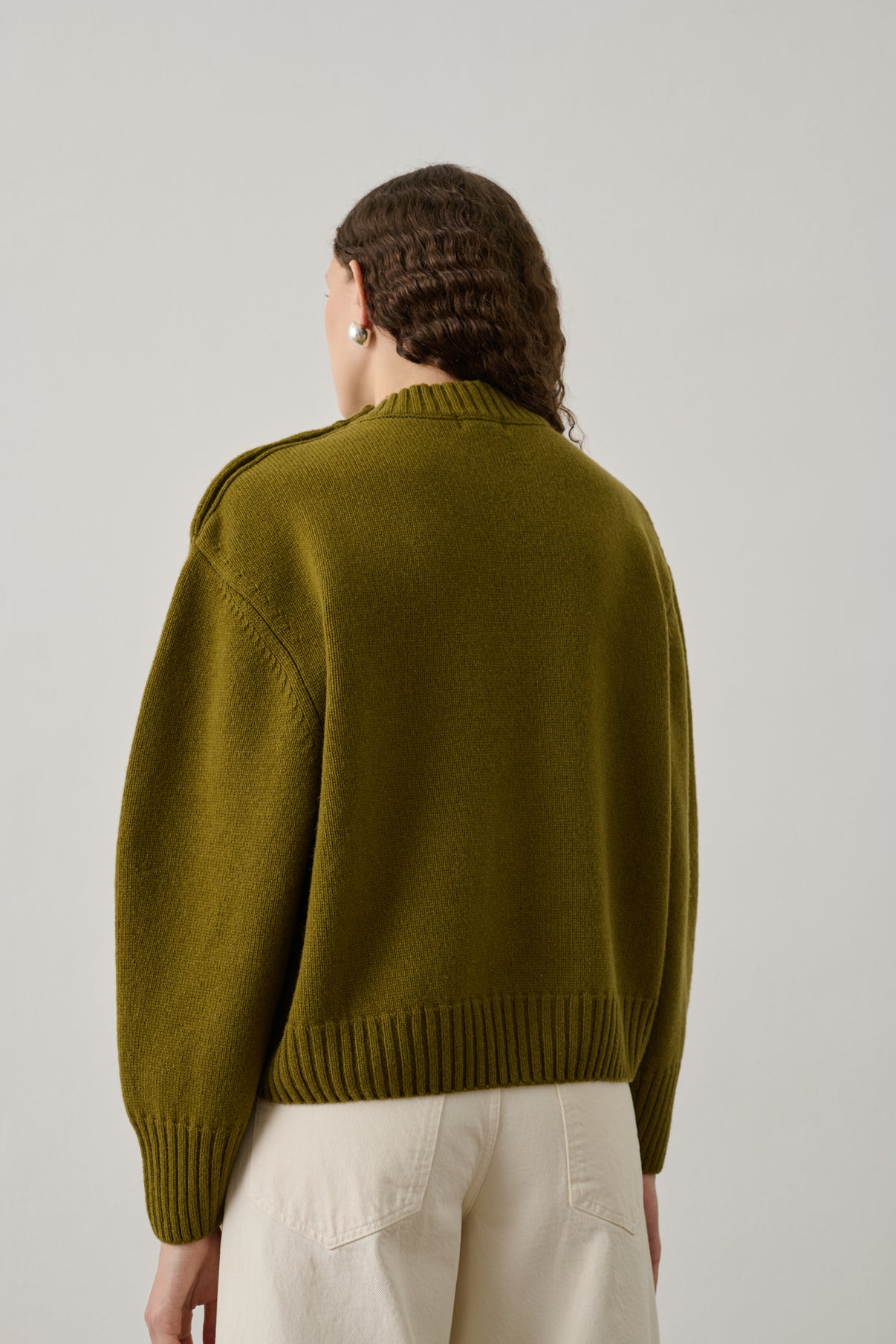 Pull Sacha - Bronze - Laine Mérinos - Femme vue 2