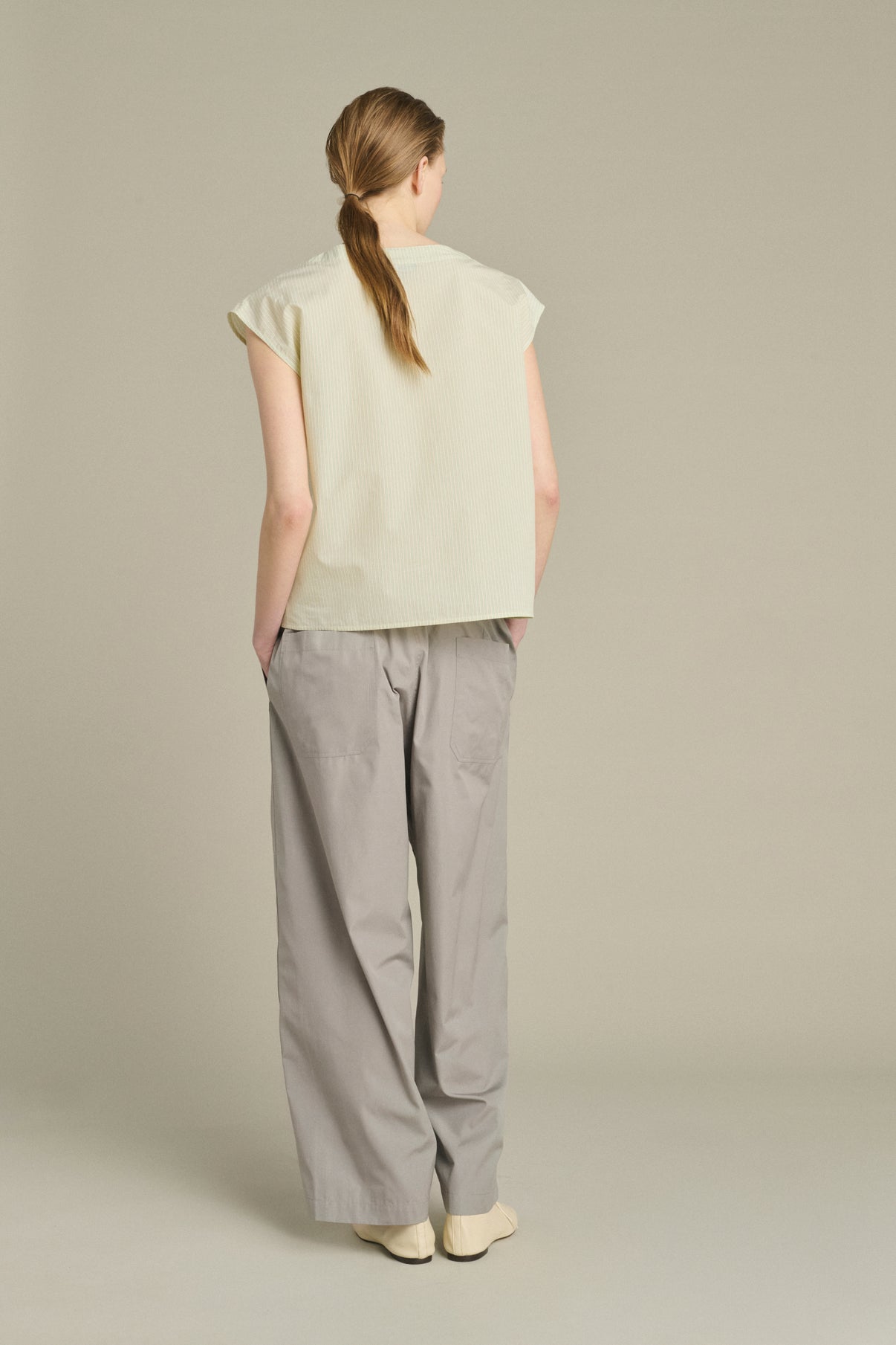 Bluse Lorena - Grün/Ecru - Baumwolle - Damen vue 4
