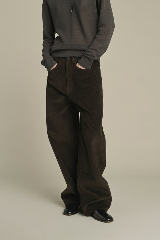 Pantalon Gunther - Marron Foncé - Coton - Femme