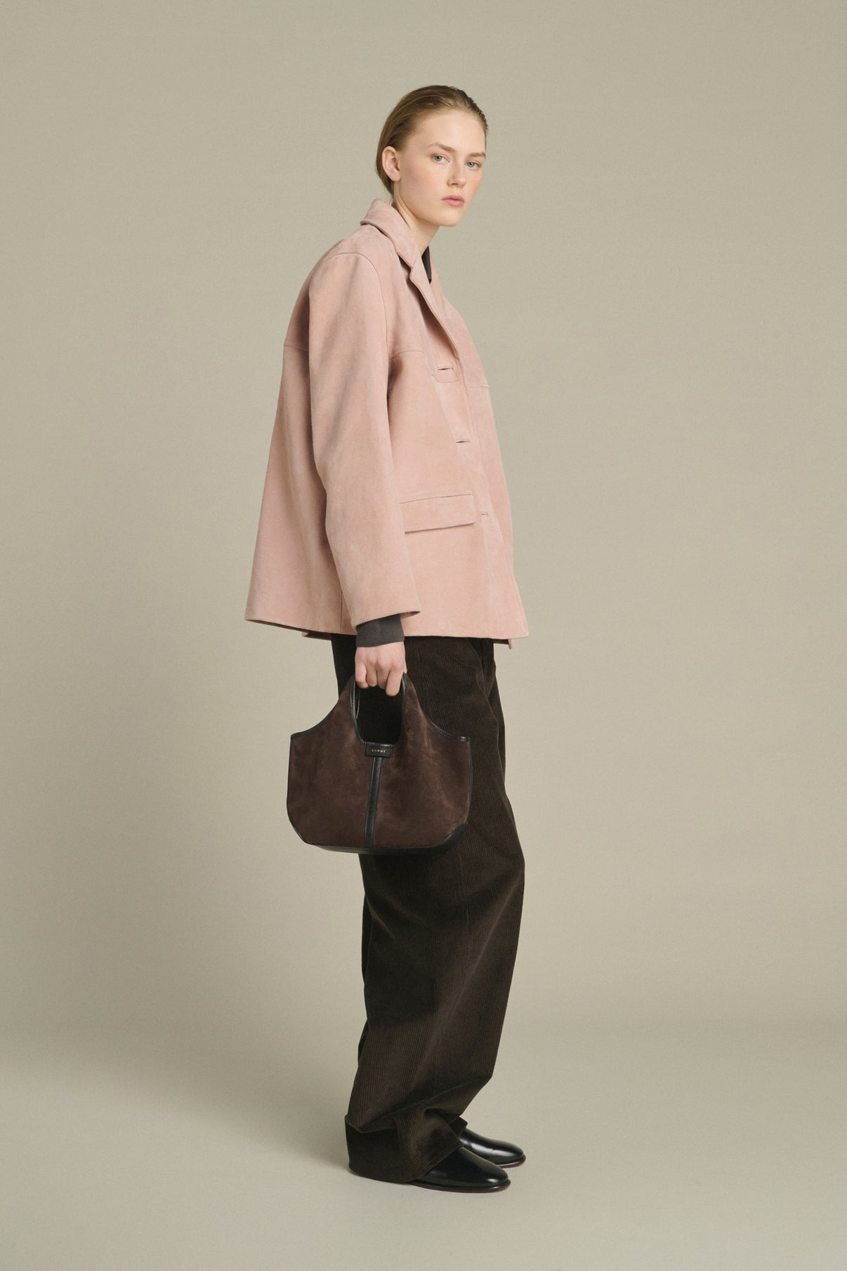 Sac Douce Mini - Marron Foncé - Cuir - Femme vue 2