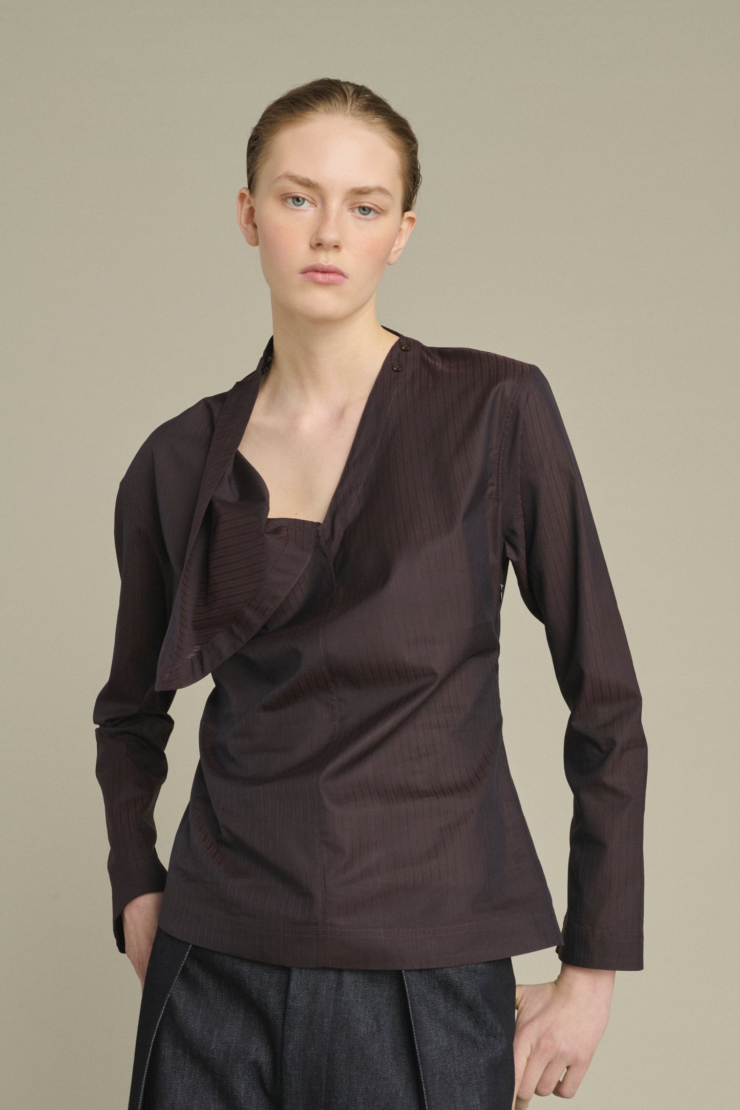 Blouse Lana - Figue/Marron - Coton - Femme