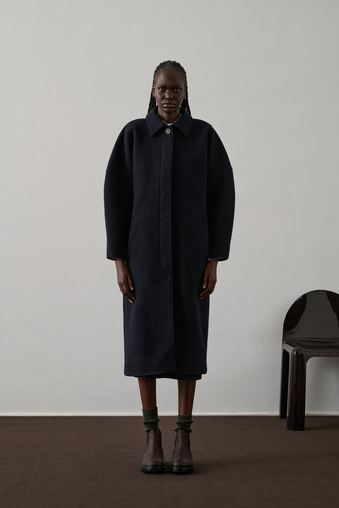 Manteau Guilhem - Deep Navy - Laine - Femme