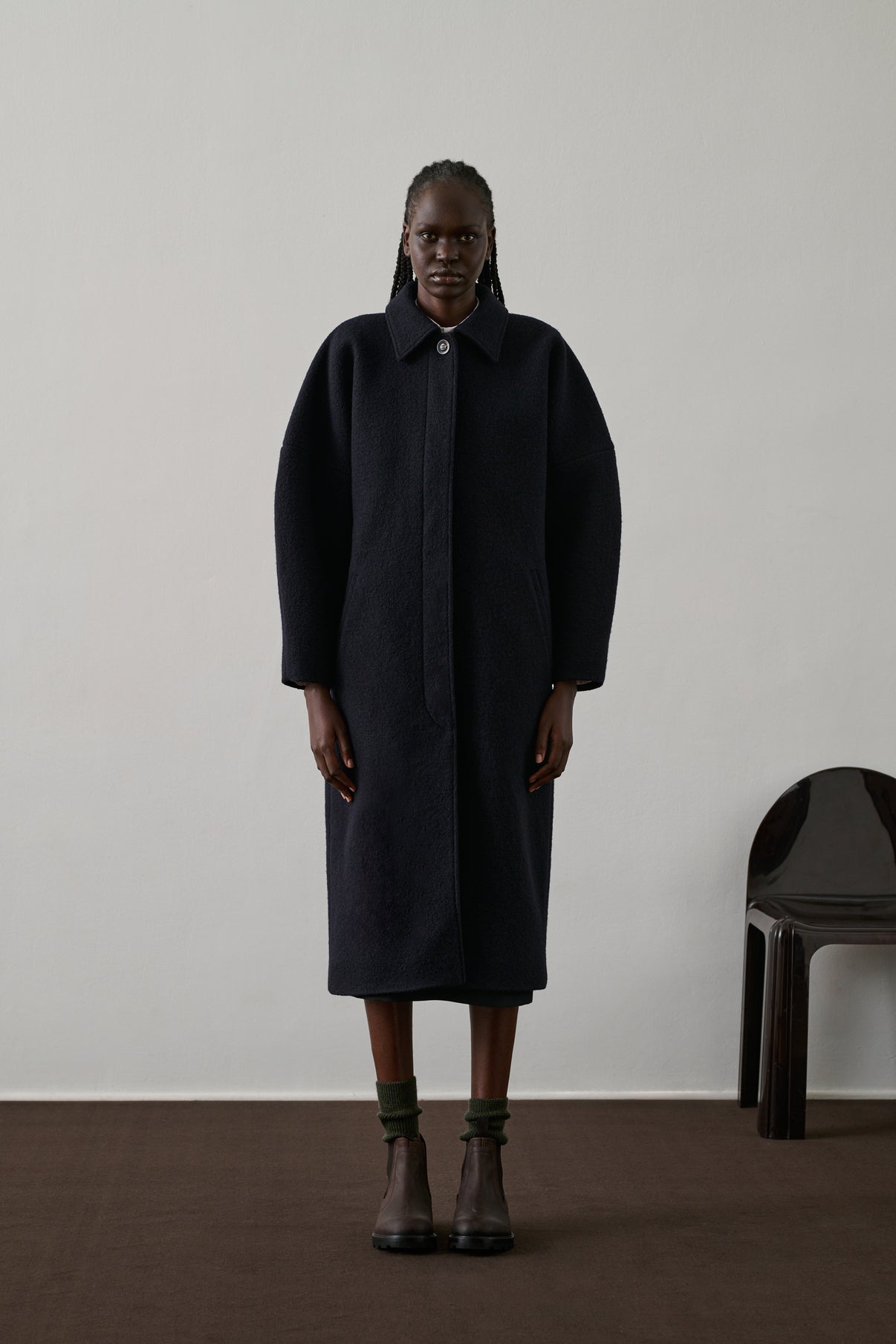 Manteau Guilhem - Deep Navy - Laine - Femme vue 1