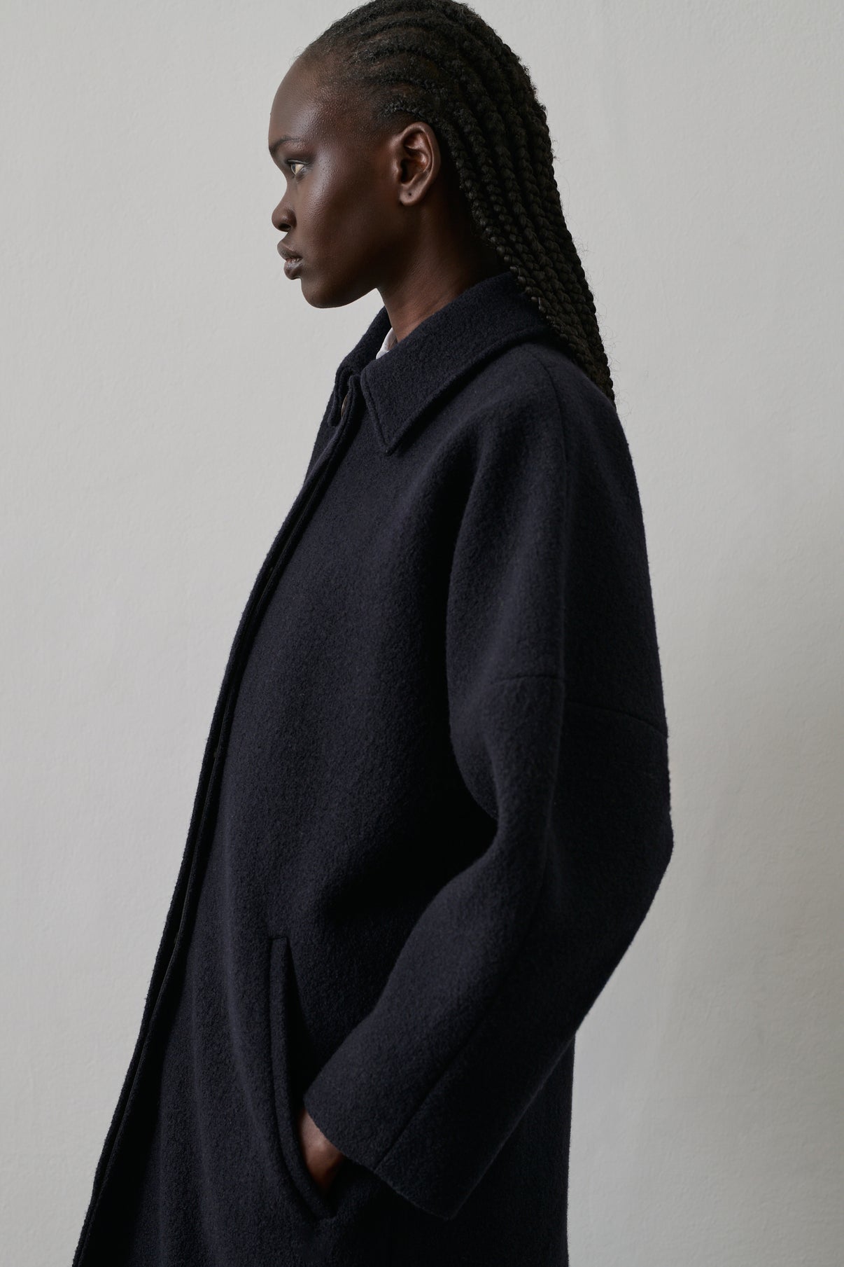 Manteau Guilhem - Deep Navy - Laine - Femme vue 2