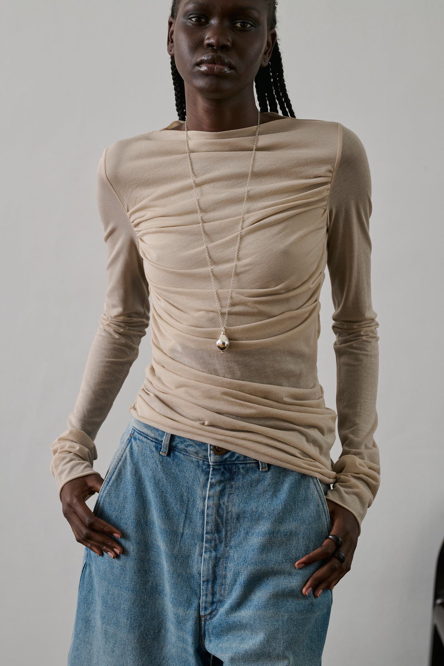 Tee-Shirt Gaia - Mastic - Coton - Femme