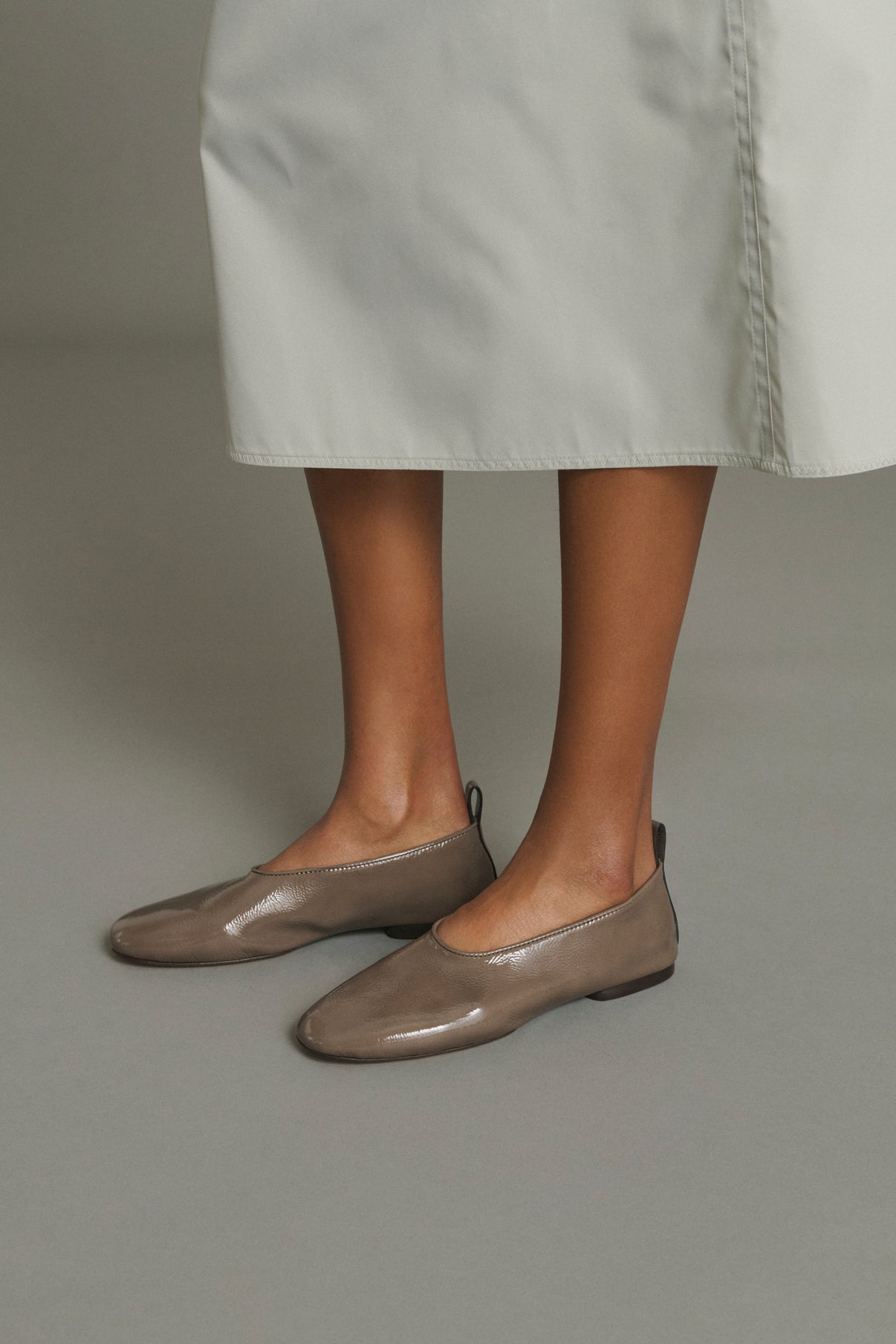 Ballerinas Bala - Khaki - Leder - Damen vue 5