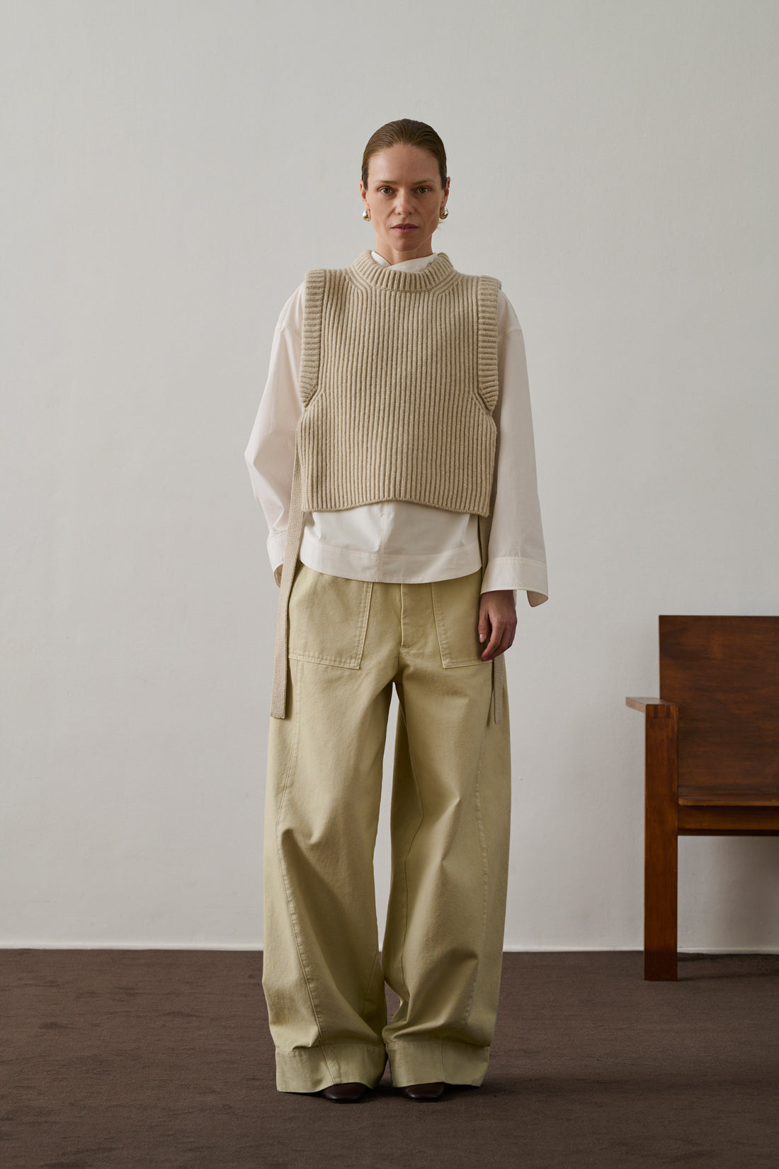 Pull Firmus - Écru Chiné - Laine - Femme