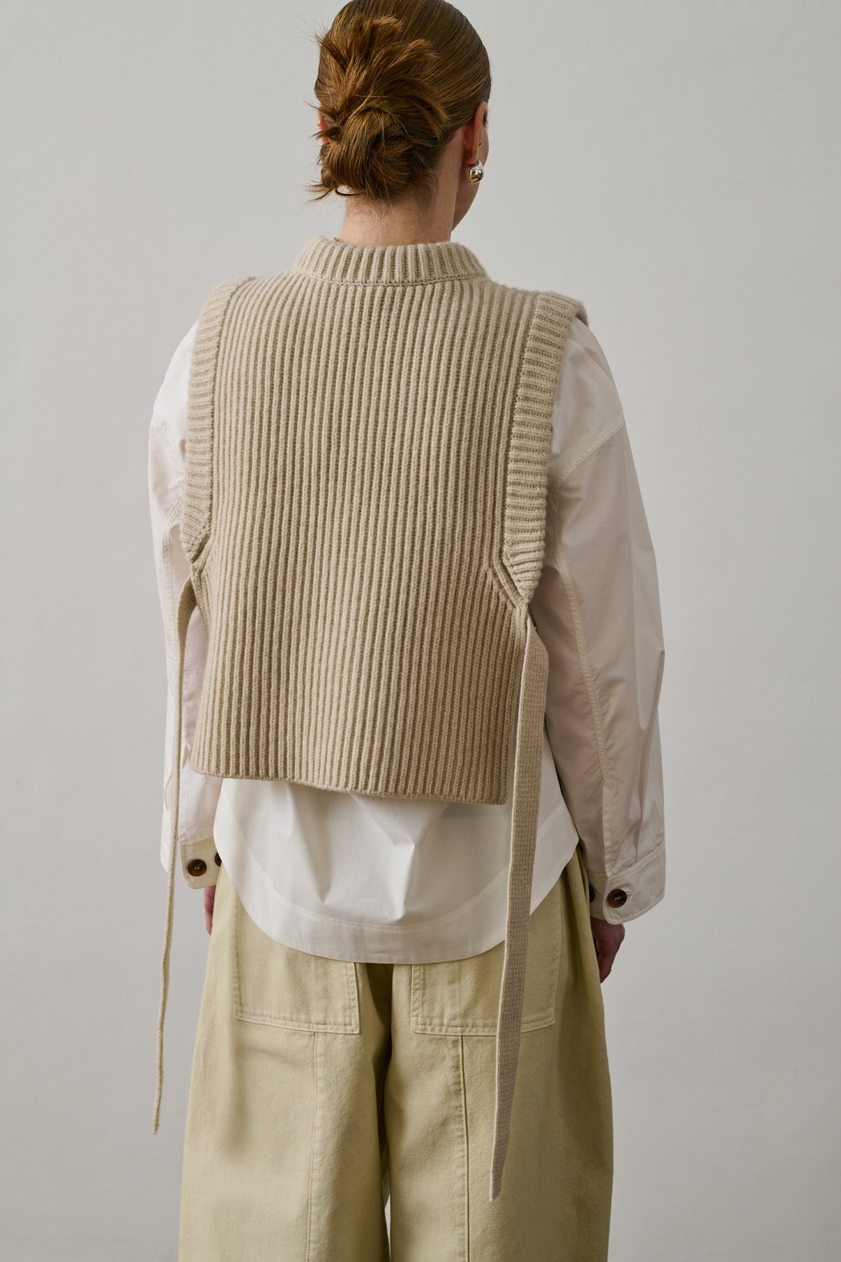 Pull Firmus - Écru Chiné - Laine - Femme vue 4