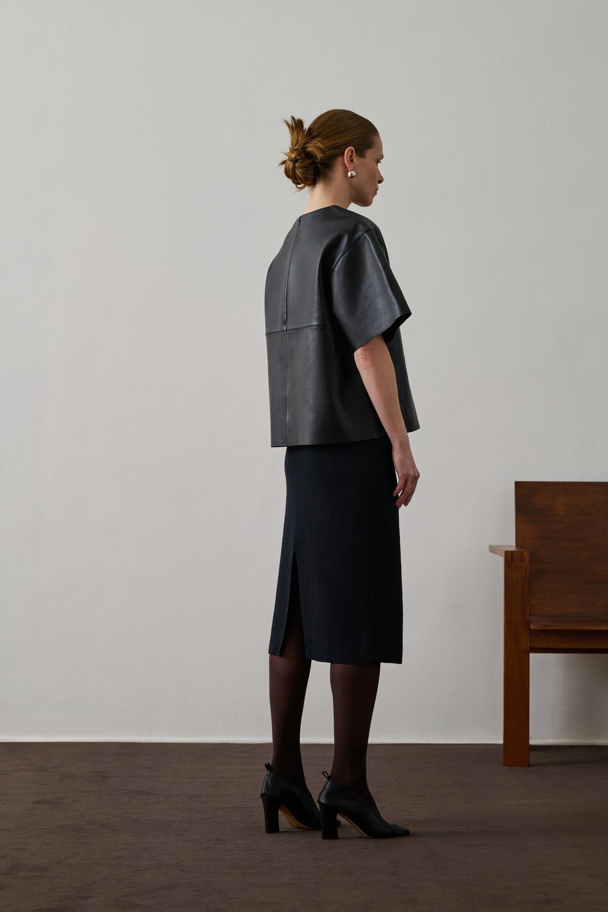 Jupe Fabia - Navy - Laine - Femme vue 2