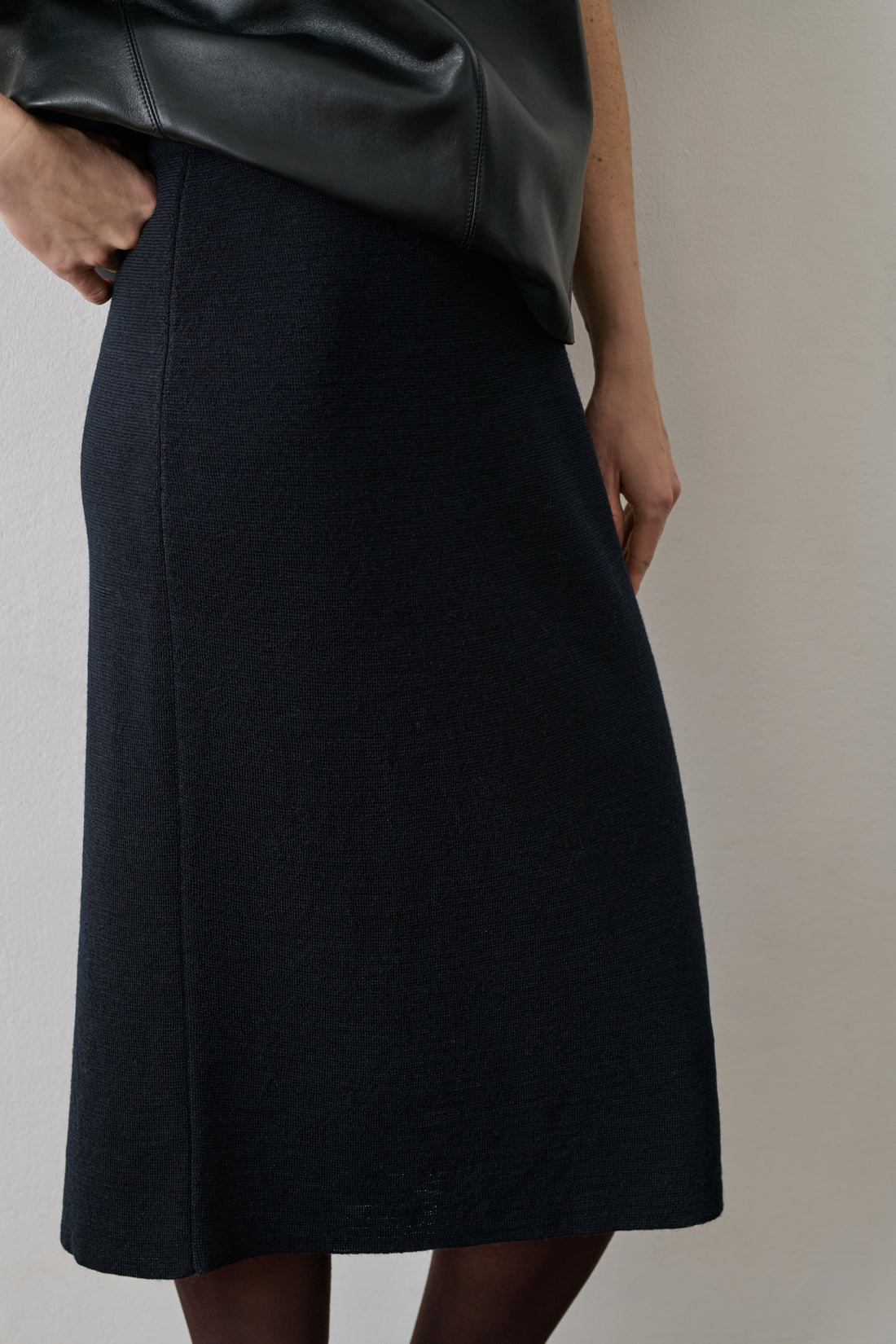 Jupe Fabia - Navy - Laine - Femme