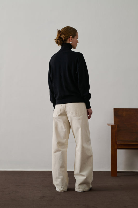 Pull Nord - Noir - Laine - Femme