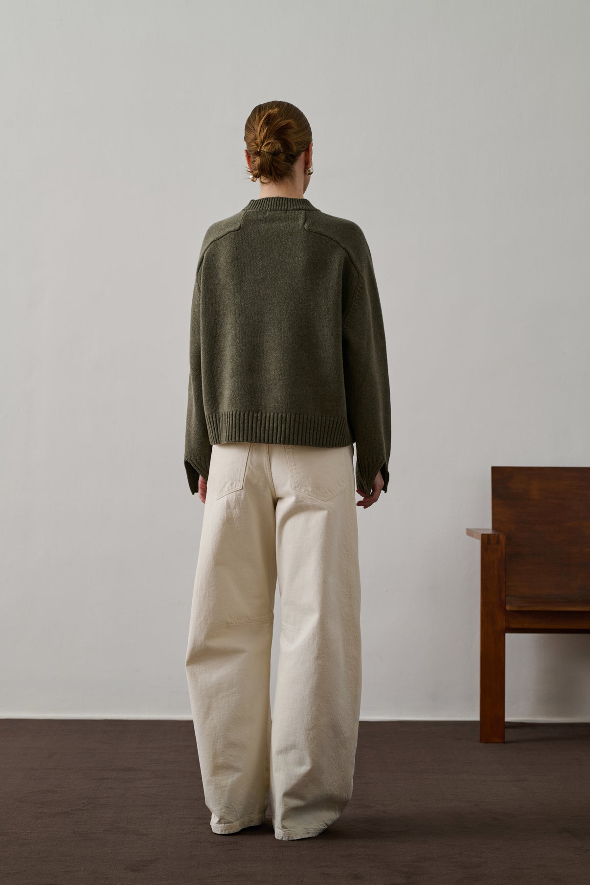 Pull Will - Gris Chiné - Laine - Femme vue 2