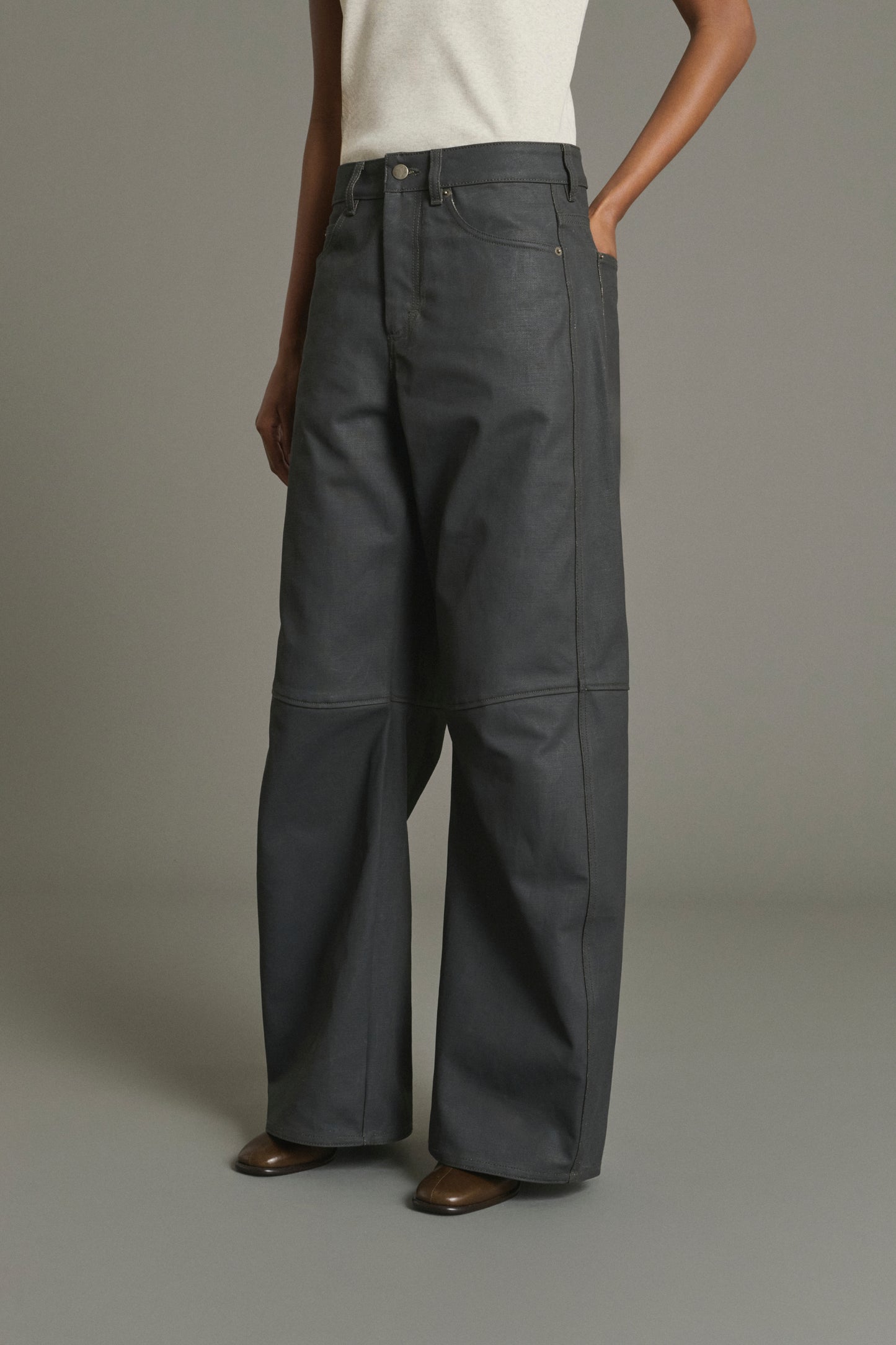 Jeans Jackson - Grau - Baumwolle - Damen