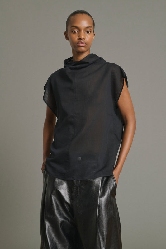 Bluse Izumi - Schwarz - Baumwolle - Damen