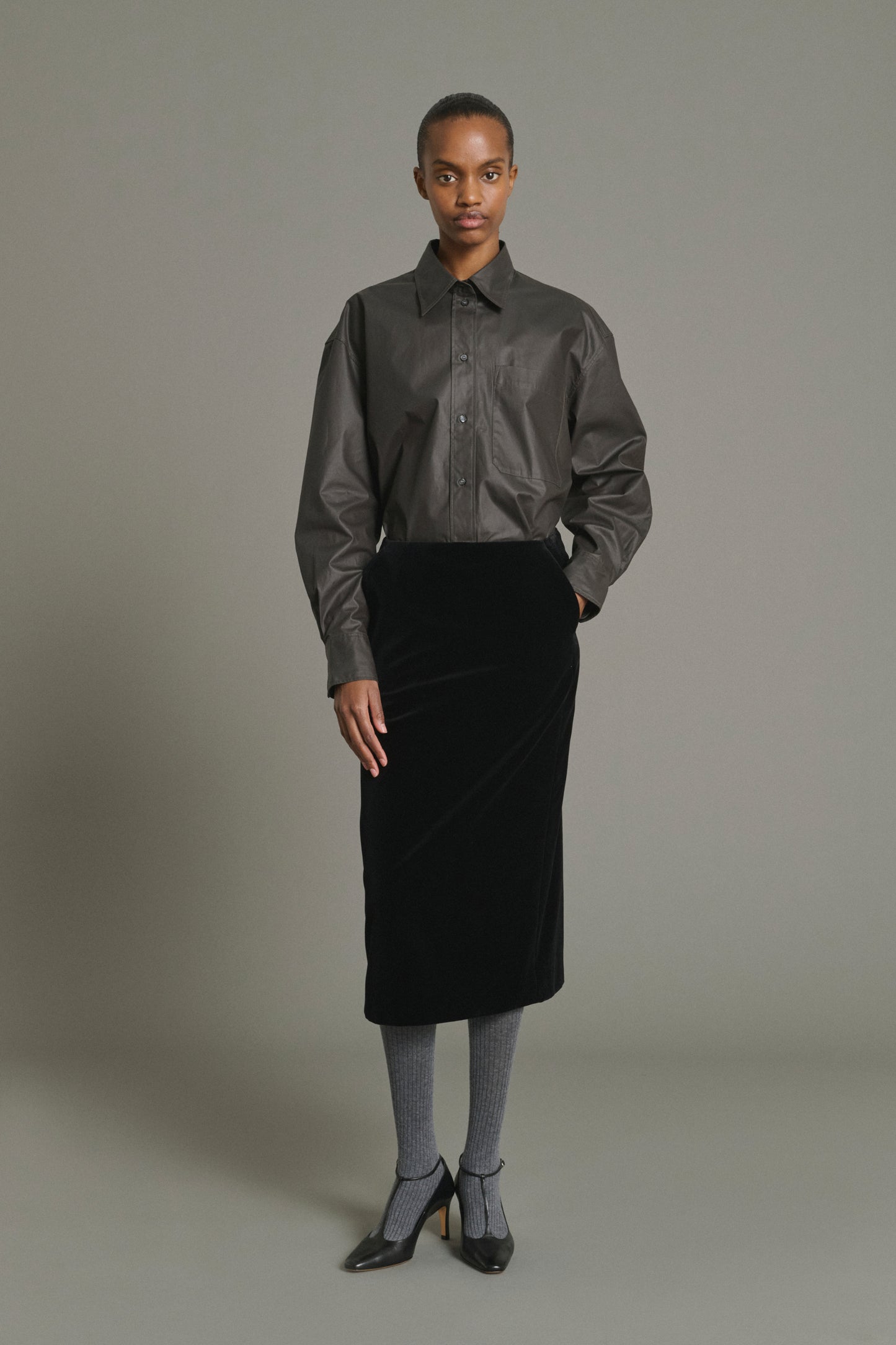 Jupe Flavia - Noir - Coton - Femme