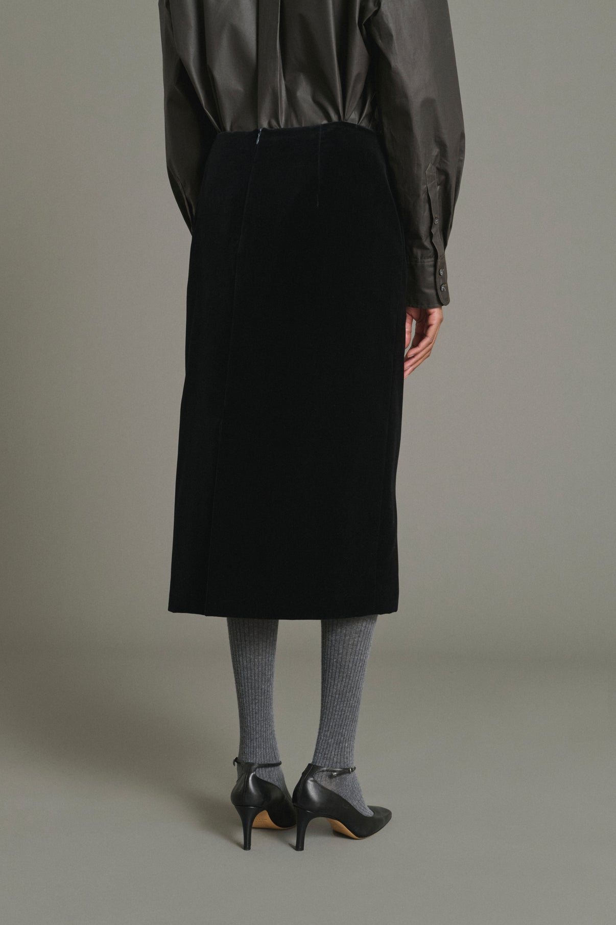Jupe Flavia - Noir - Coton - Femme vue 4
