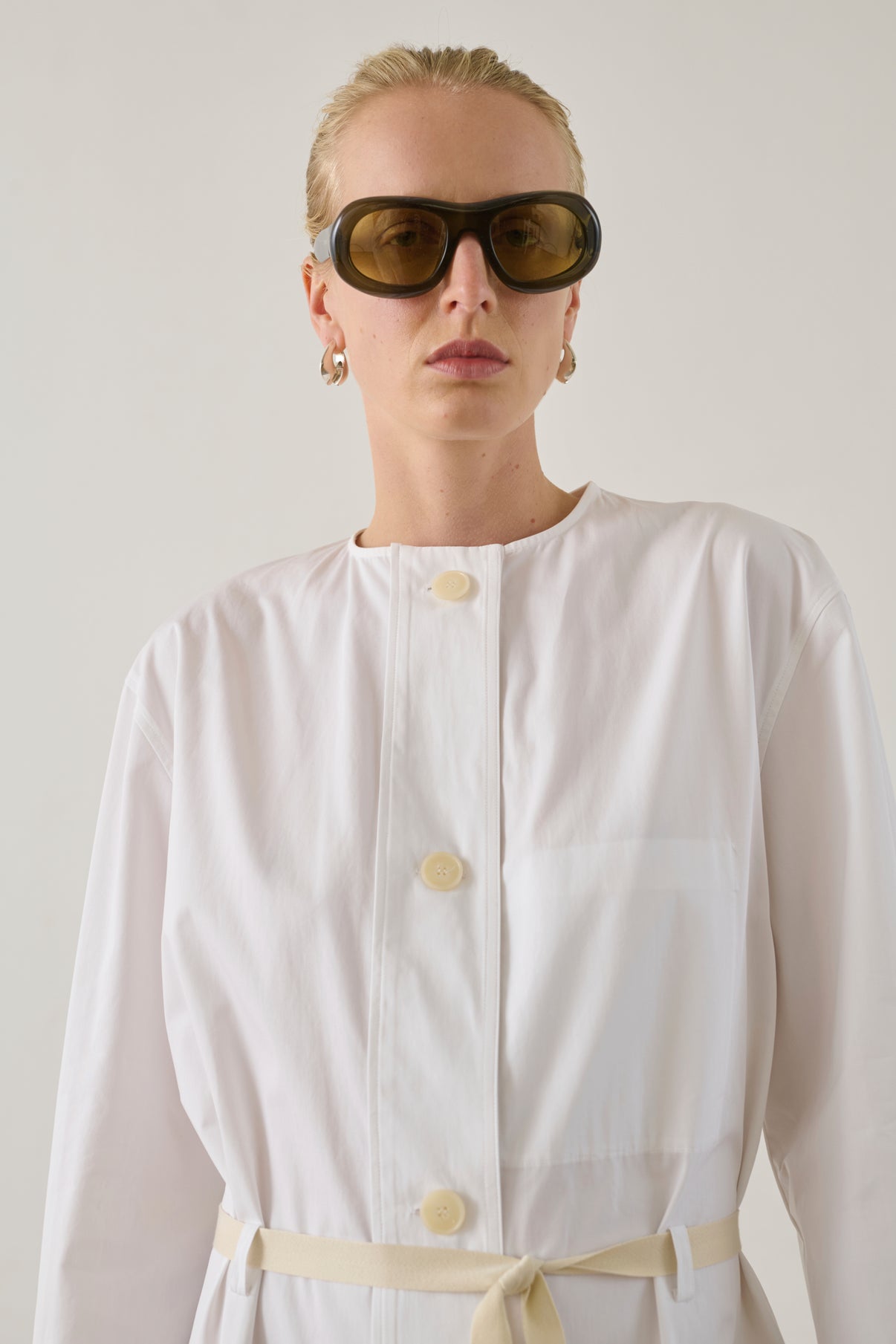 Robe Helie - Blanc - Coton - Femme vue 3