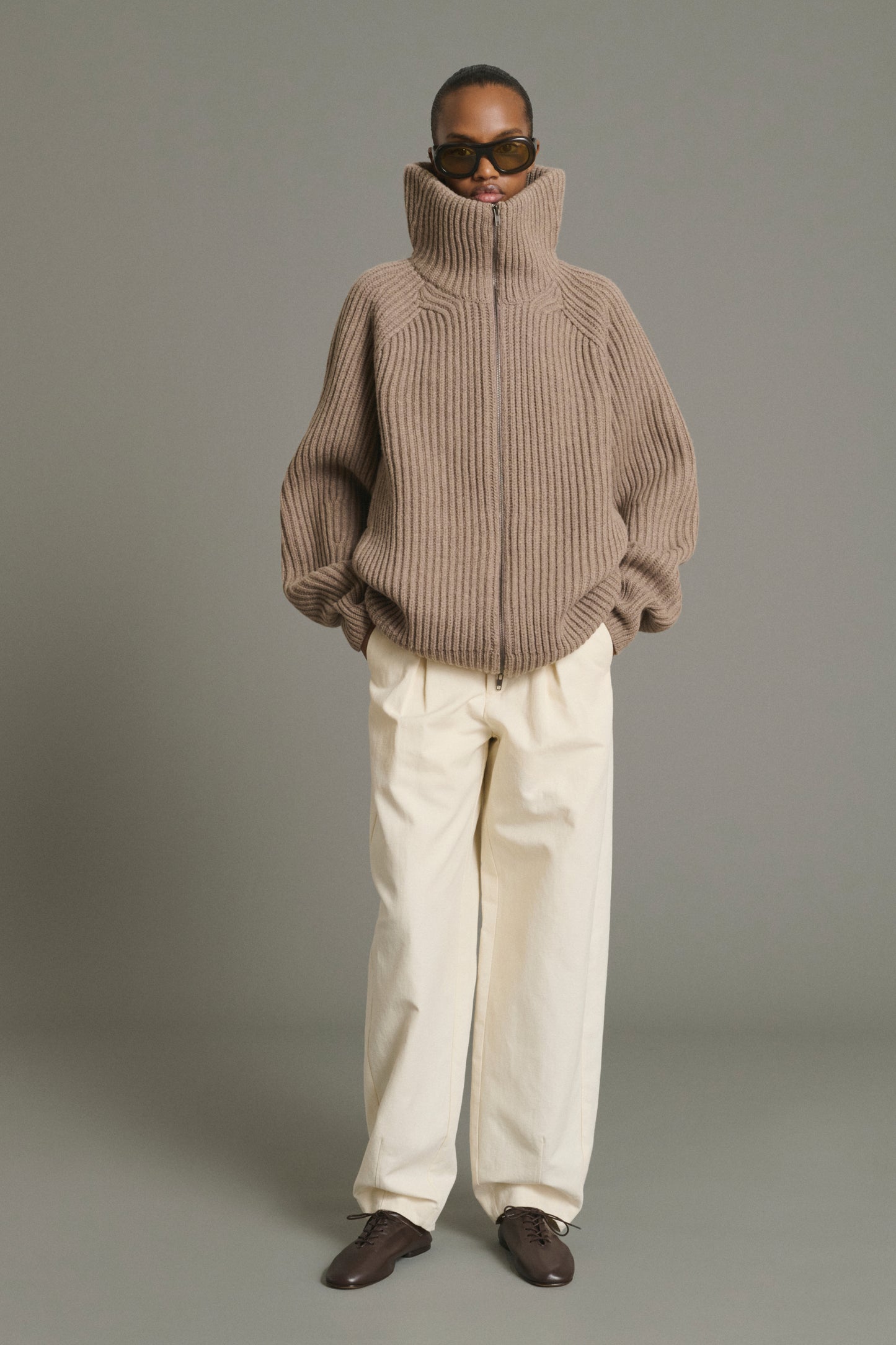 Pantalon Baptiste - Écru - Coton - Femme