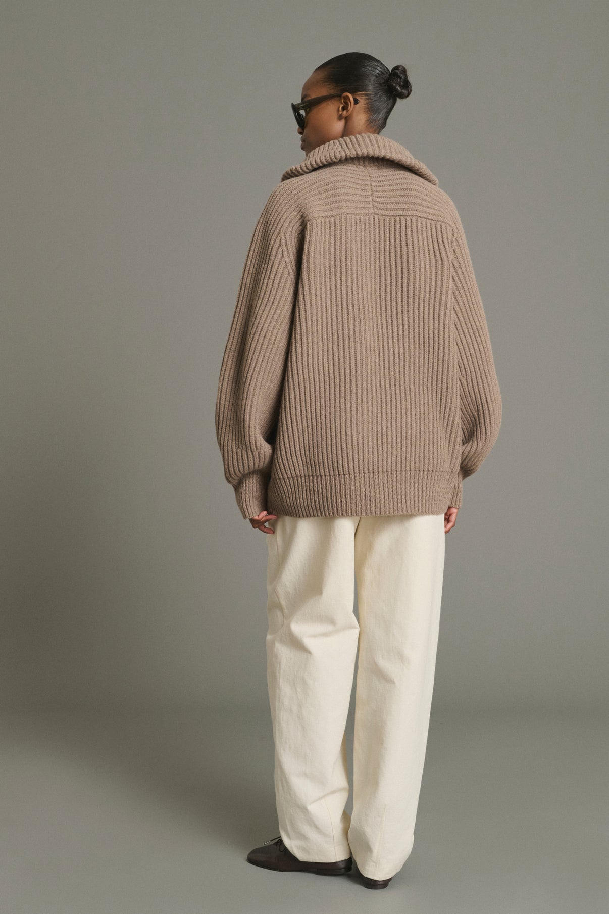 Pantalon Baptiste - Écru - Coton - Femme vue 2
