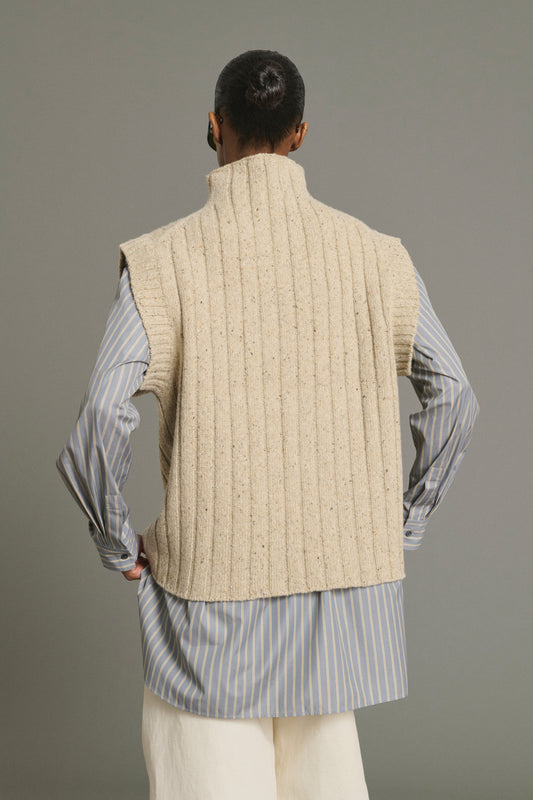 Pullover Jethro – Hellbeige – Wolle – Damen