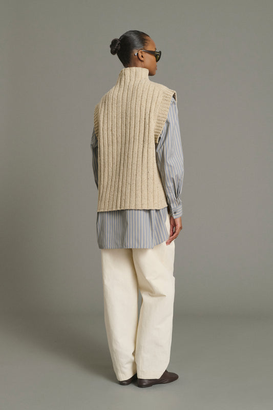 Pullover Jethro – Hellbeige – Wolle – Damen